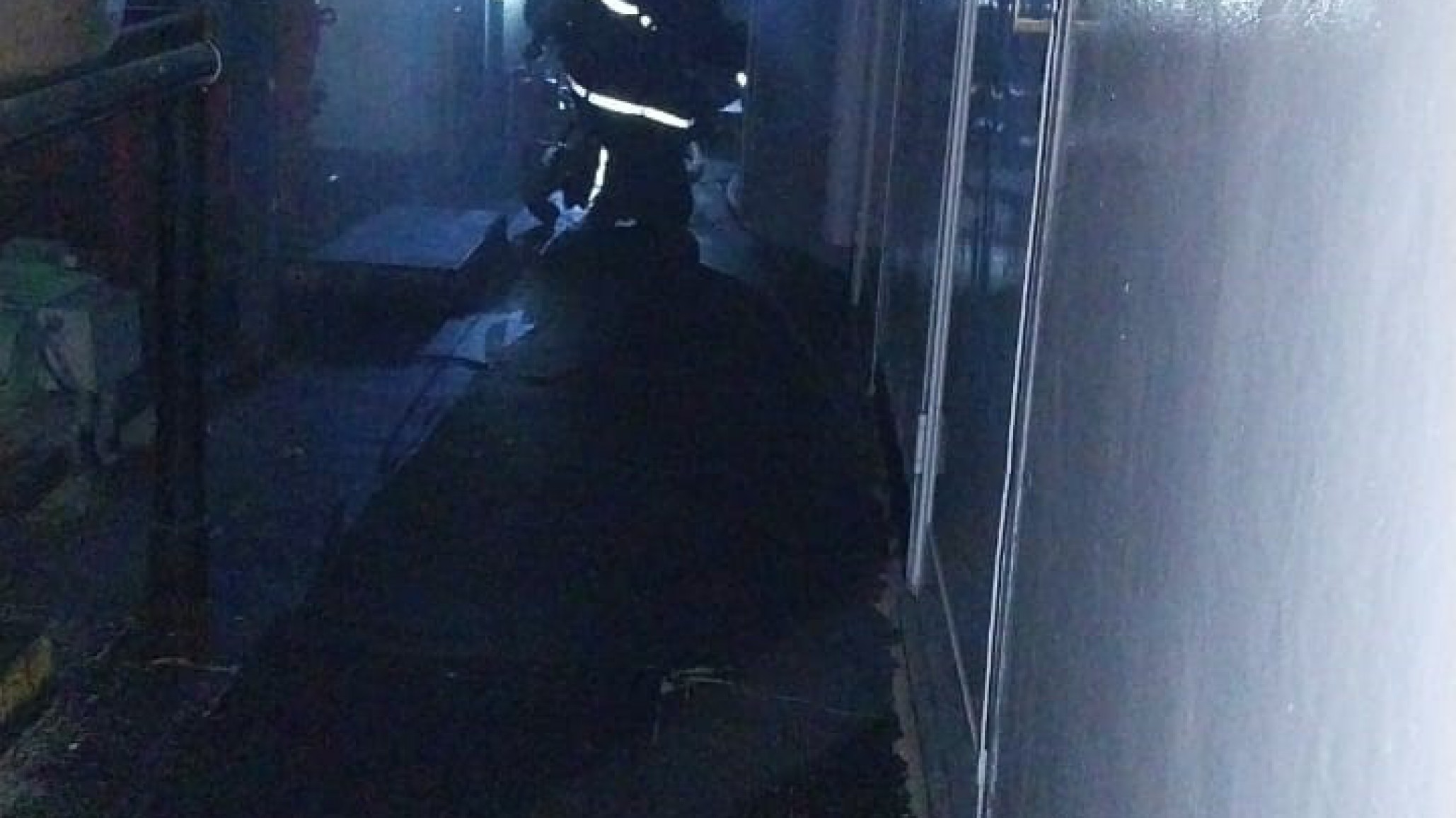 Bomberos apagaron incendio en una estación de servicio