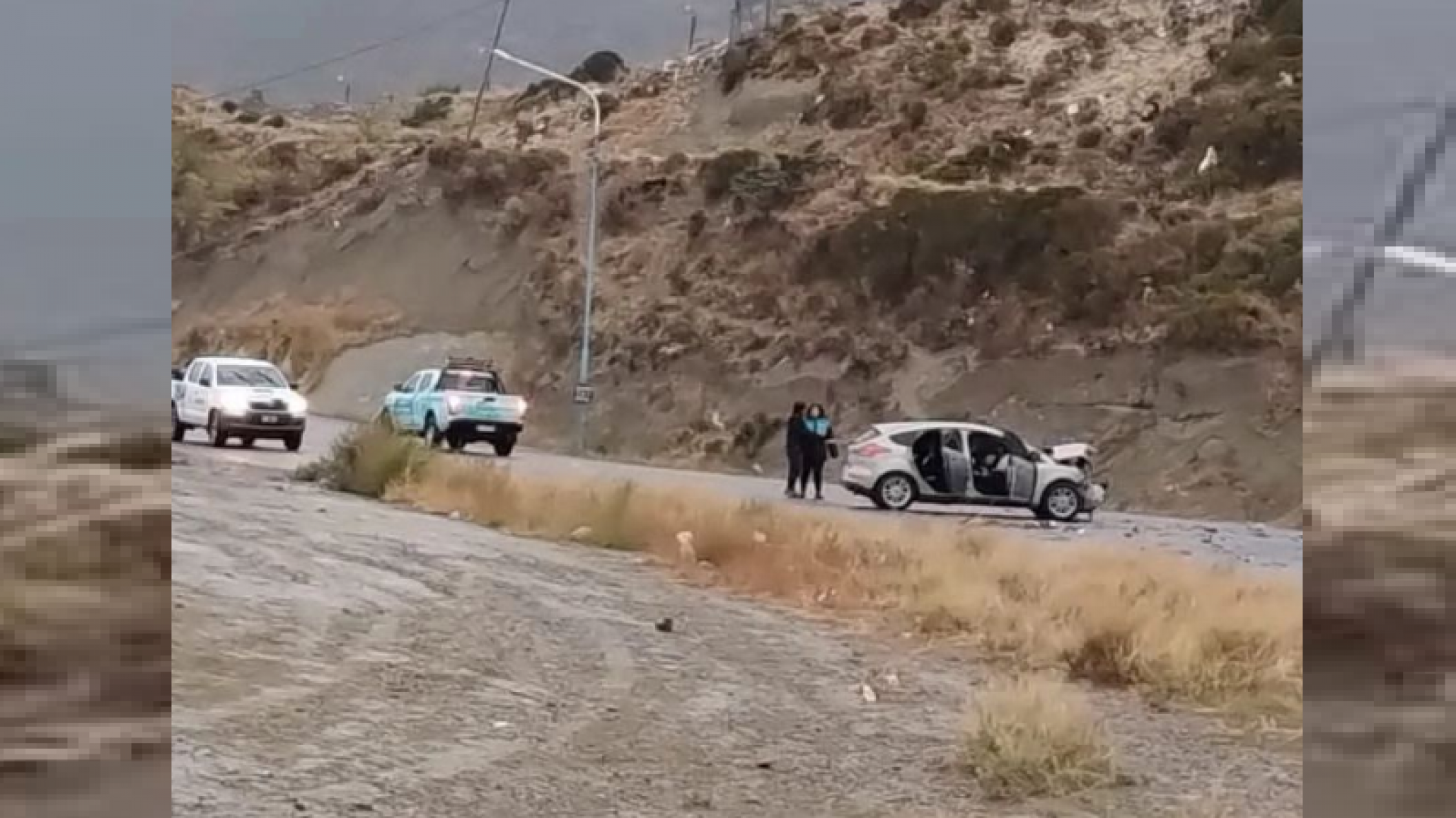 Accidente vehicular con heridos en el camino Roque González