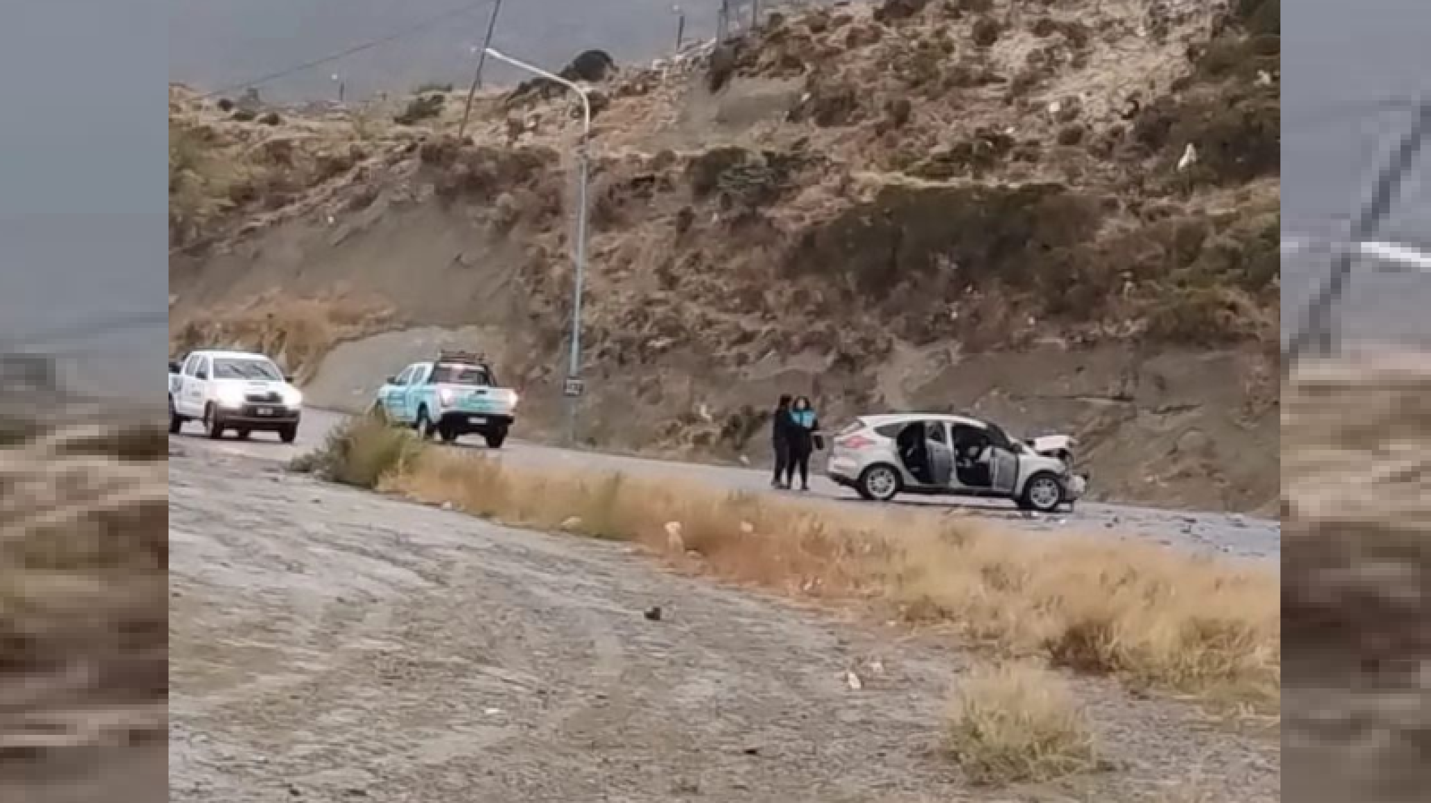 Accidente vehicular con heridos en el camino Roque González