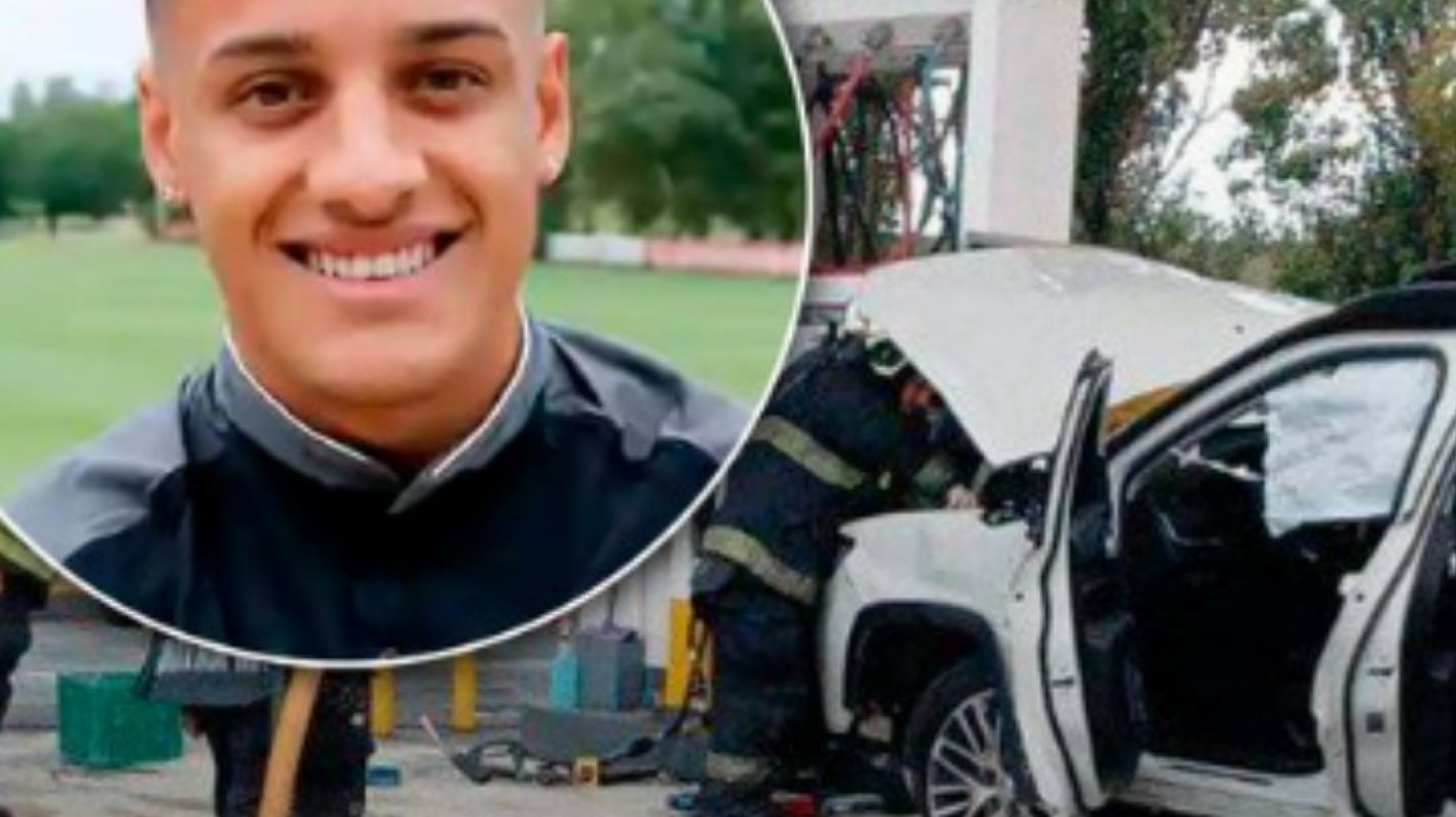 El futbolista de Estudiantes que venía de ser campeón casi se mata chocando contra un surtidor en la estación de servicio