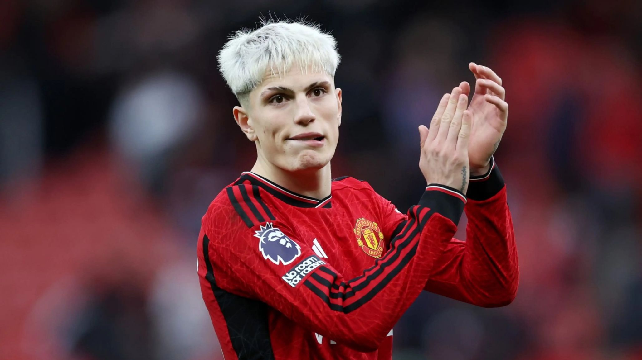 Polémico: El comentario de Garnacho a un jugador de Brasil "el mejor del mundo"