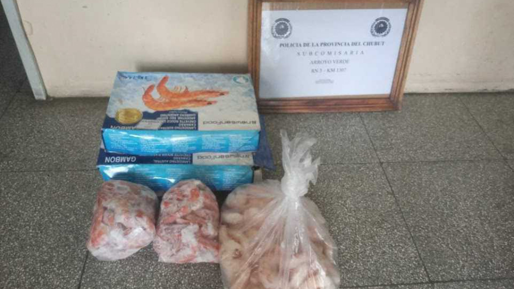 Ruta Nacional N°3: Incautan seis kilos de langostinos sin cadena de frío