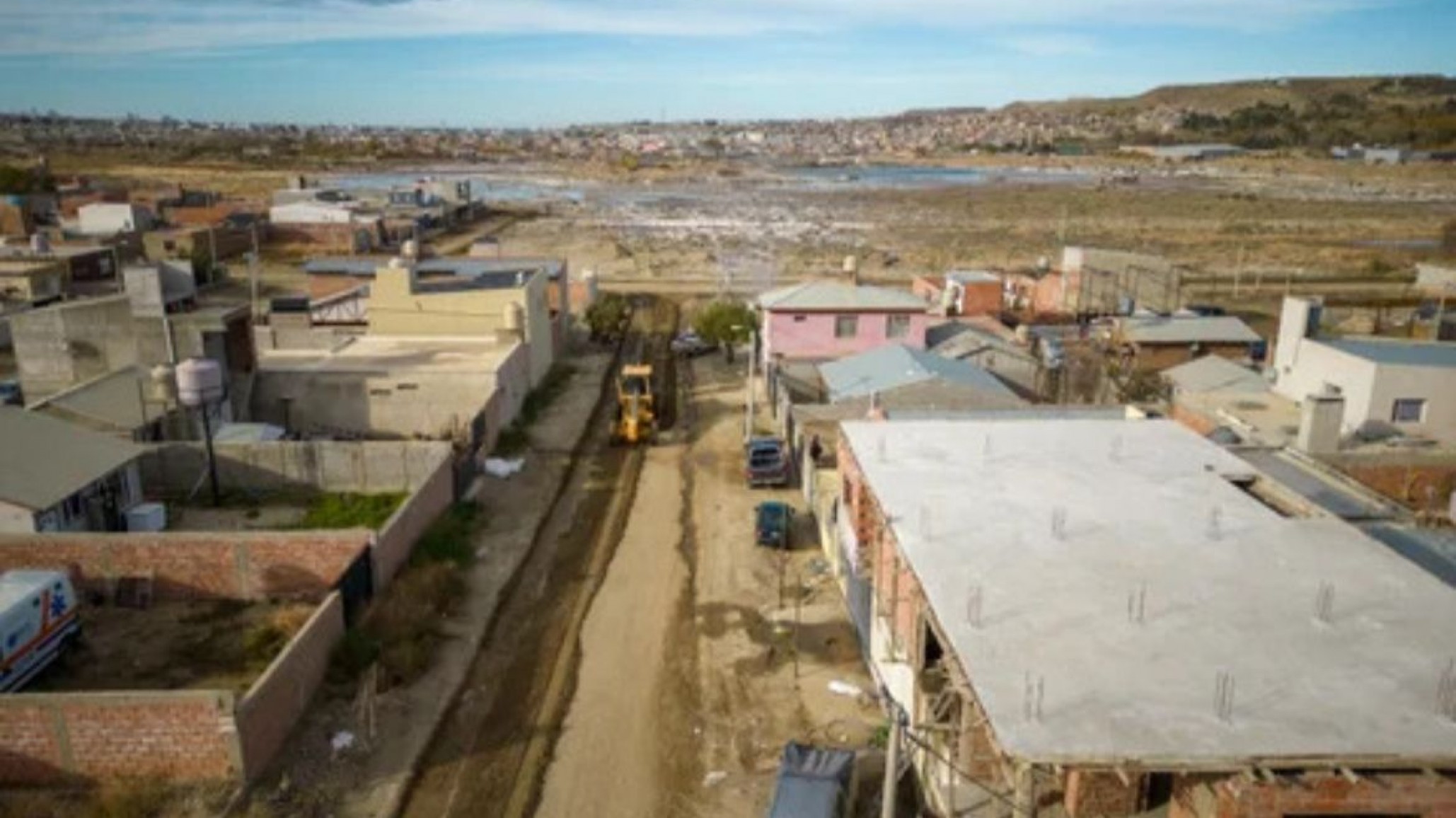 Fracción 14 y 15: realizaron un operativo de reacondicionamiento de la trama vial