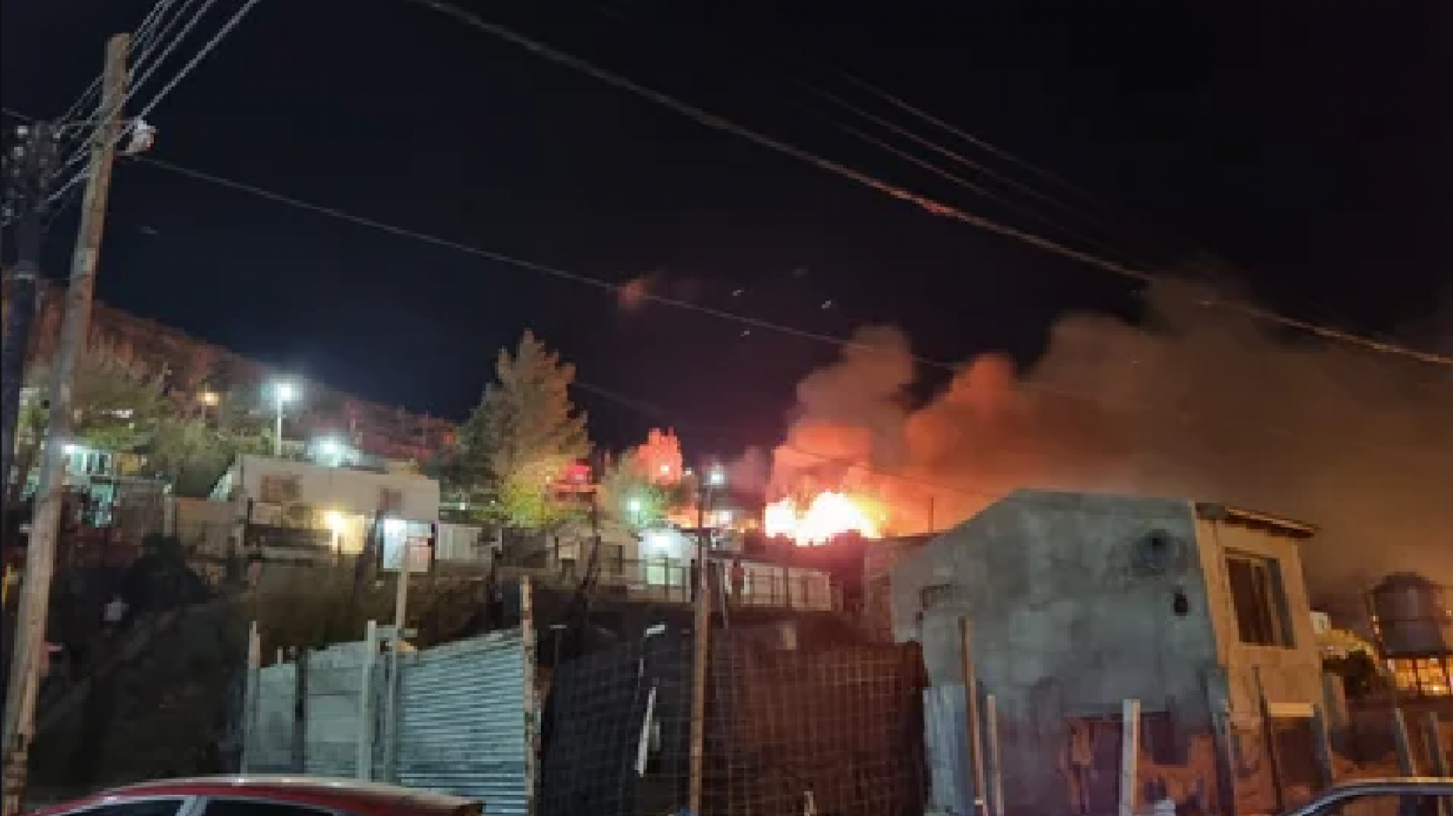 Se incendió una vivienda en el barrio Jorge Newbery