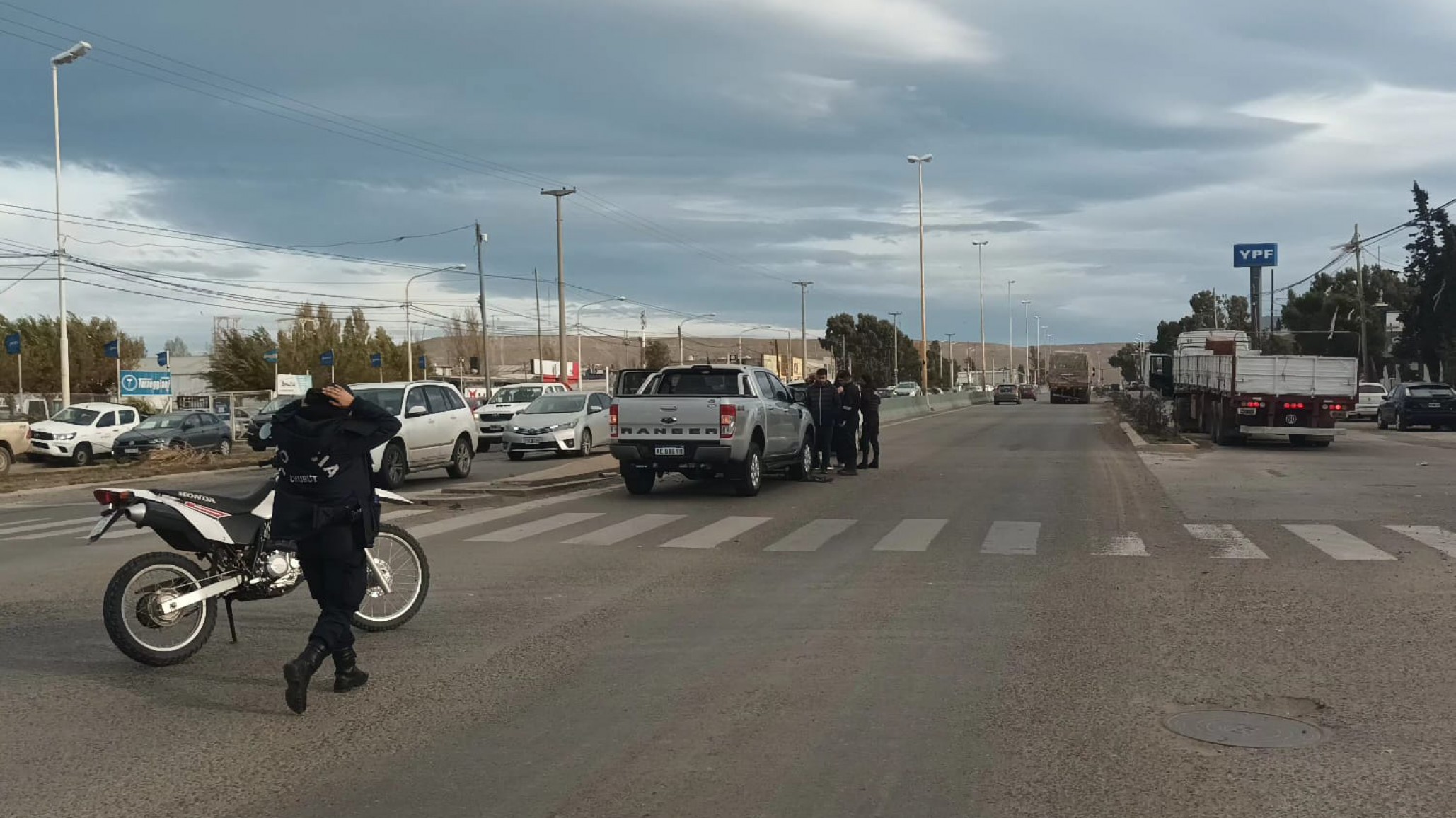 Choque en cadena en la Avenida Irigoyen
