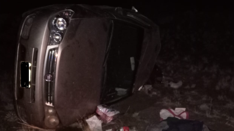 Vuelco fatal en Ruta 25: Dos mujeres fallecidas y dos heridos