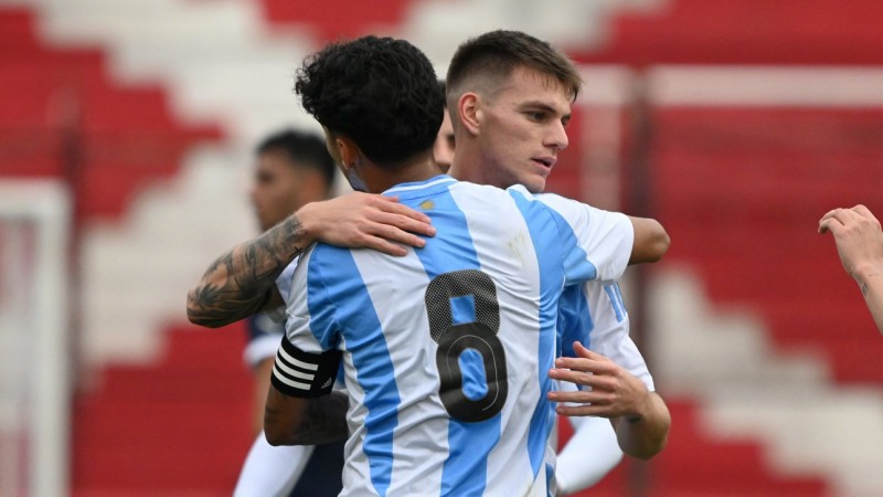 La Sub 23 goleó 4-0 a Paraguay en amistoso rumbo a París 2024