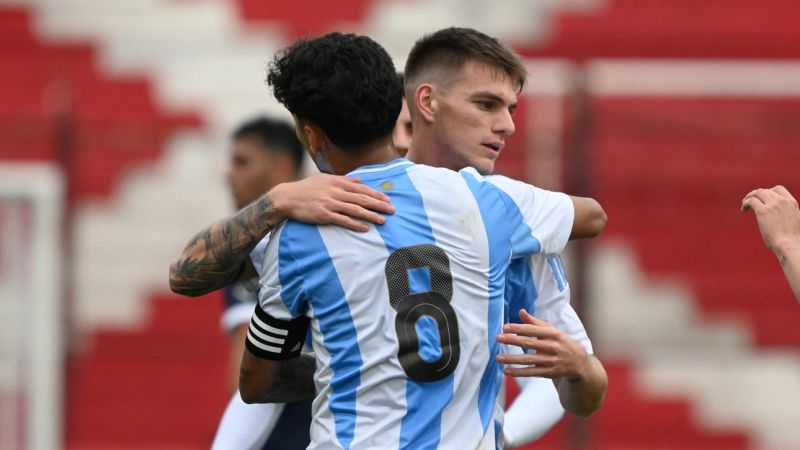 La Sub 23 goleó 4-0 a Paraguay en amistoso rumbo a París 2024