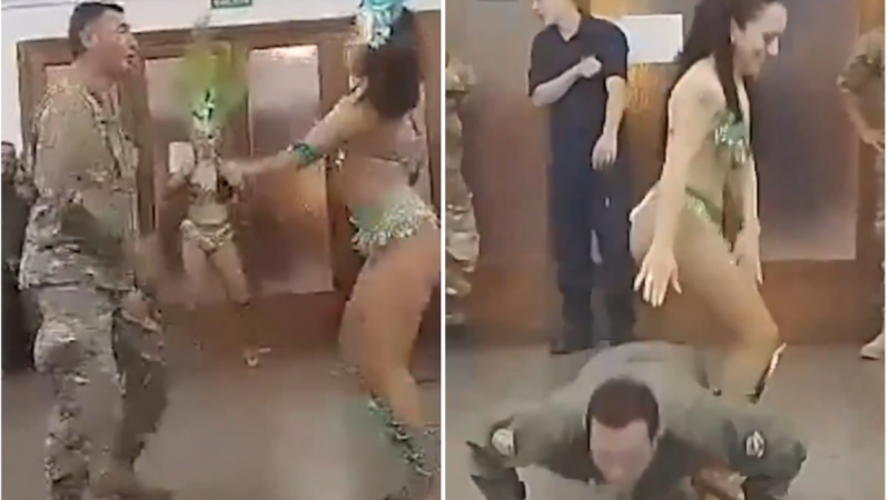 Video: Polémica en la IV Brigada Aérea por festejo del Día del Padre