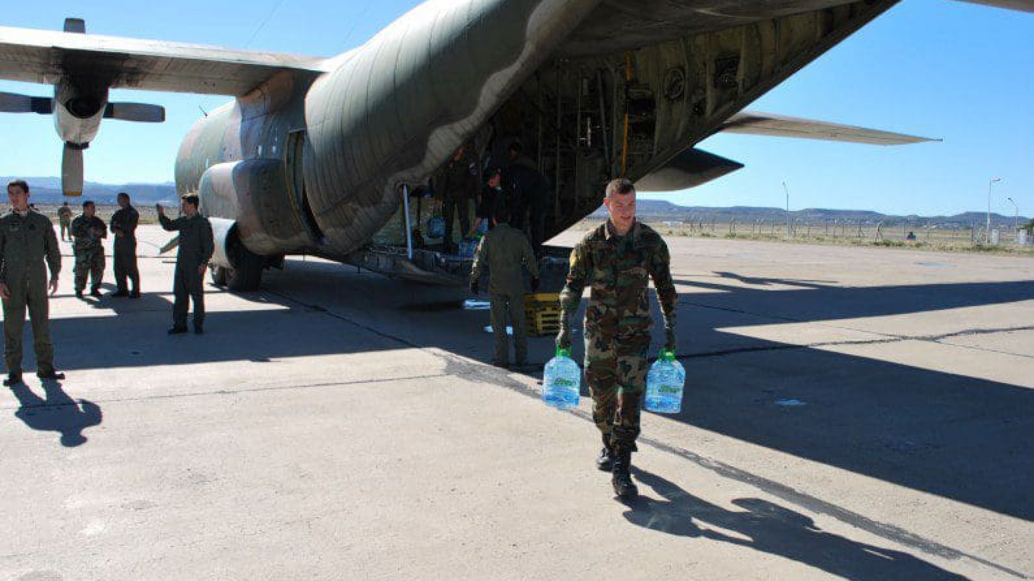 Este domingo por la mañana llegará un avión Hércules enviado por Nación para asistir a los afectados por el temporal
