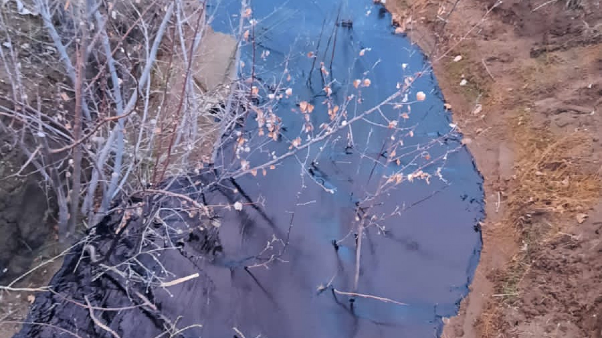 Municipio tras derrame de petróleo reclama respuesta tardía de YPF: "Mantengan hijos y mascotas en domicilios "