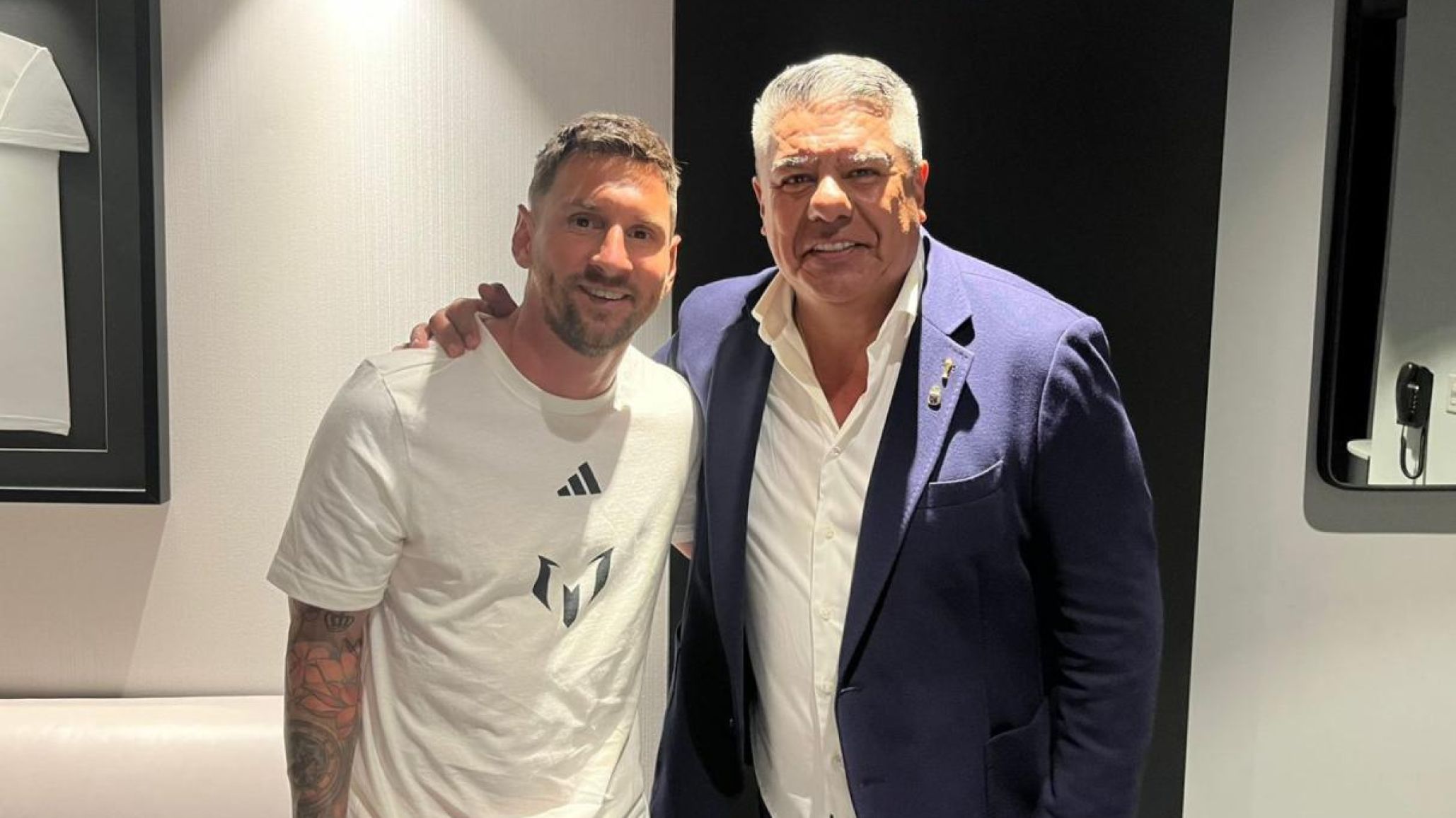 "Chiqui" Tapia habló sobre la lesión de Messi desde la inauguración del Museo de la AFA en Miami