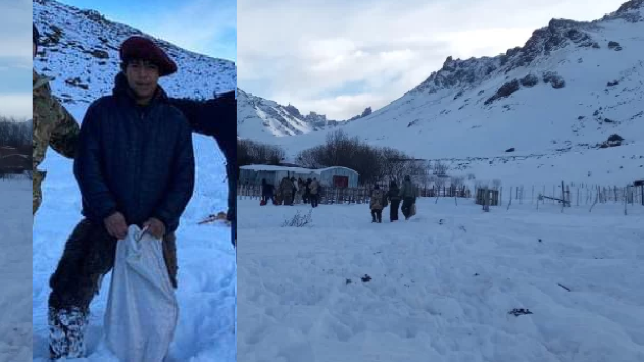 Un hombre aislado por la nieve se niega a ser evacuado sin sus perros: "No puedo dejarlos"