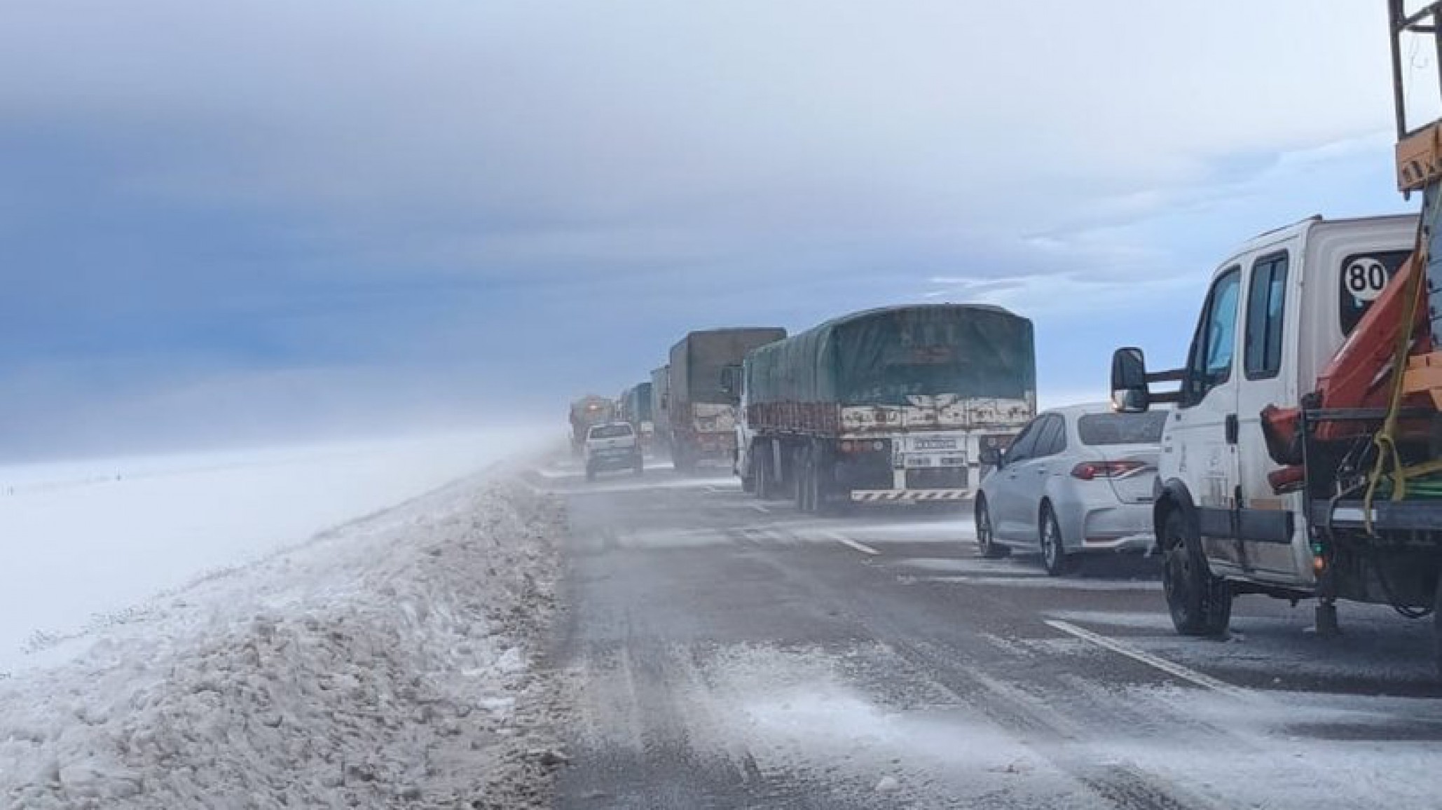 Corte preventivo de Ruta 3 entre Trelew y Comodoro en ambos sentidos
