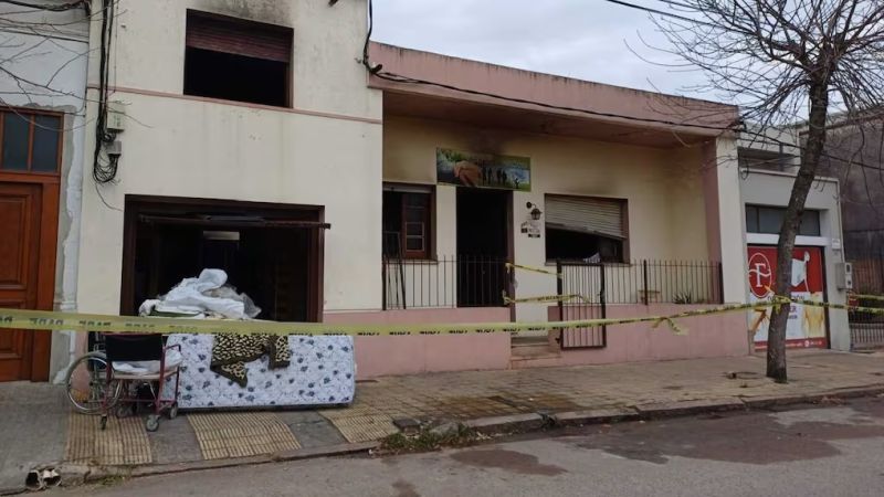 Diez personas mayores fallecieron por un incendio de un geriátrico en Uruguay