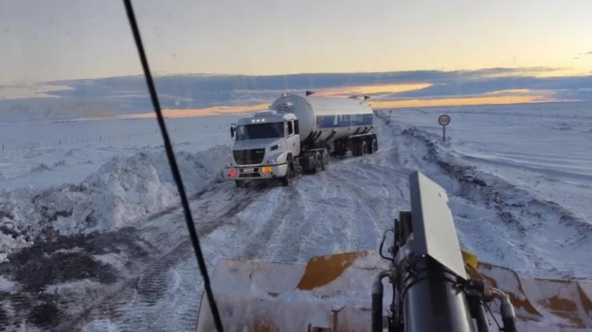 Corte preventivo en la Ruta 3 entre Trelew y Comodoro Rivadavia