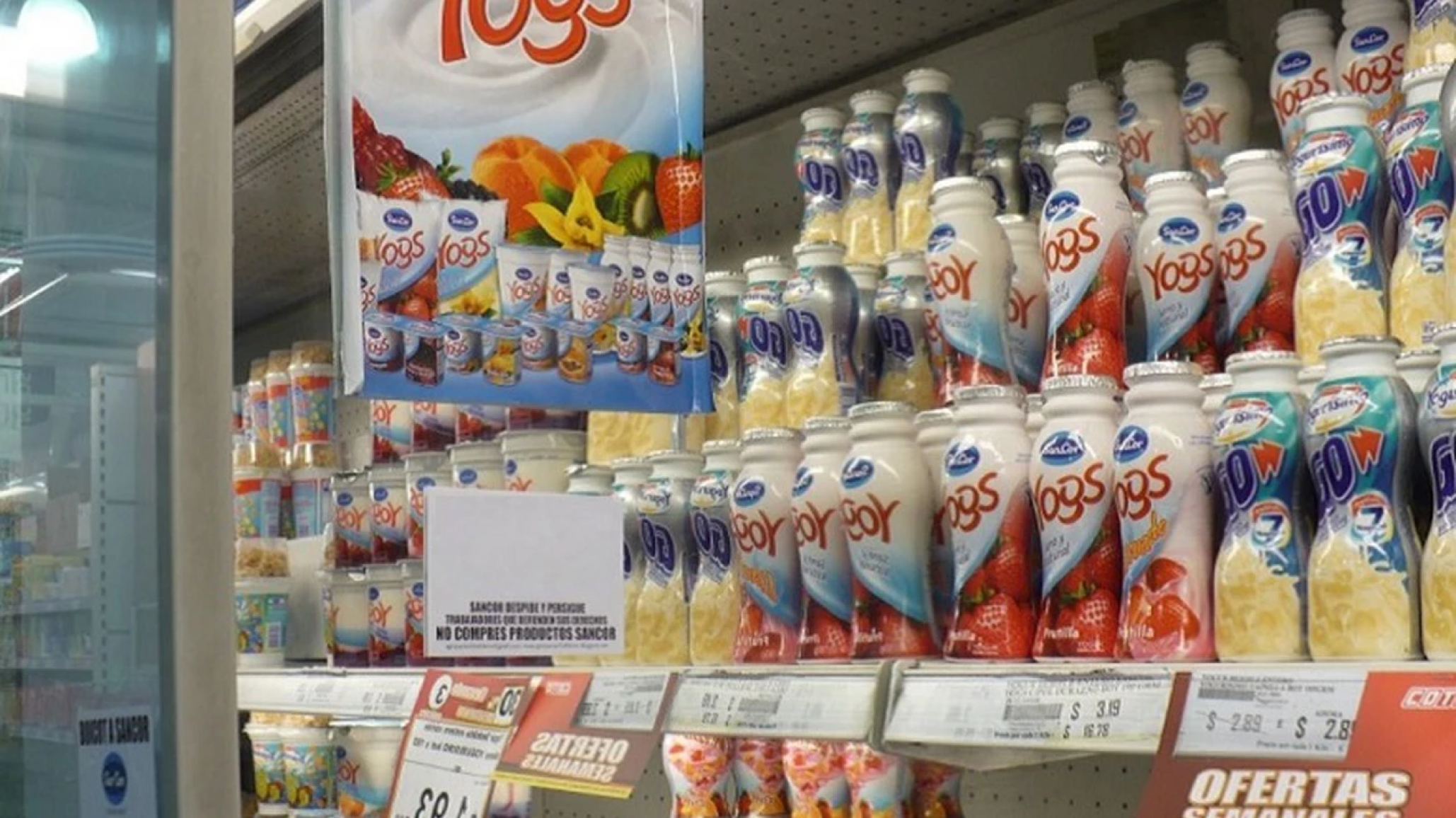 Lácteos en crisis: "Yogs" y "Shimy" le propuso a sus empleados trabajar el 50%