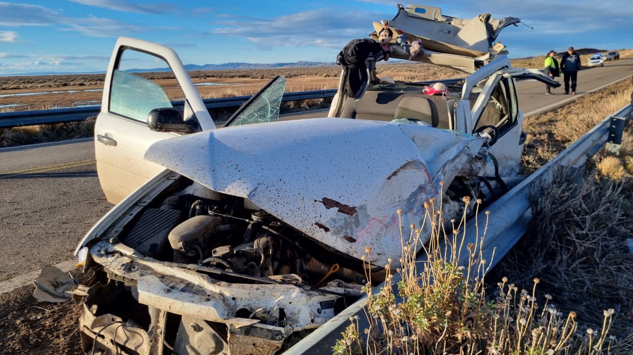 Grave accidente en Ruta 26: un hombre quedó atrapado en el vehículo