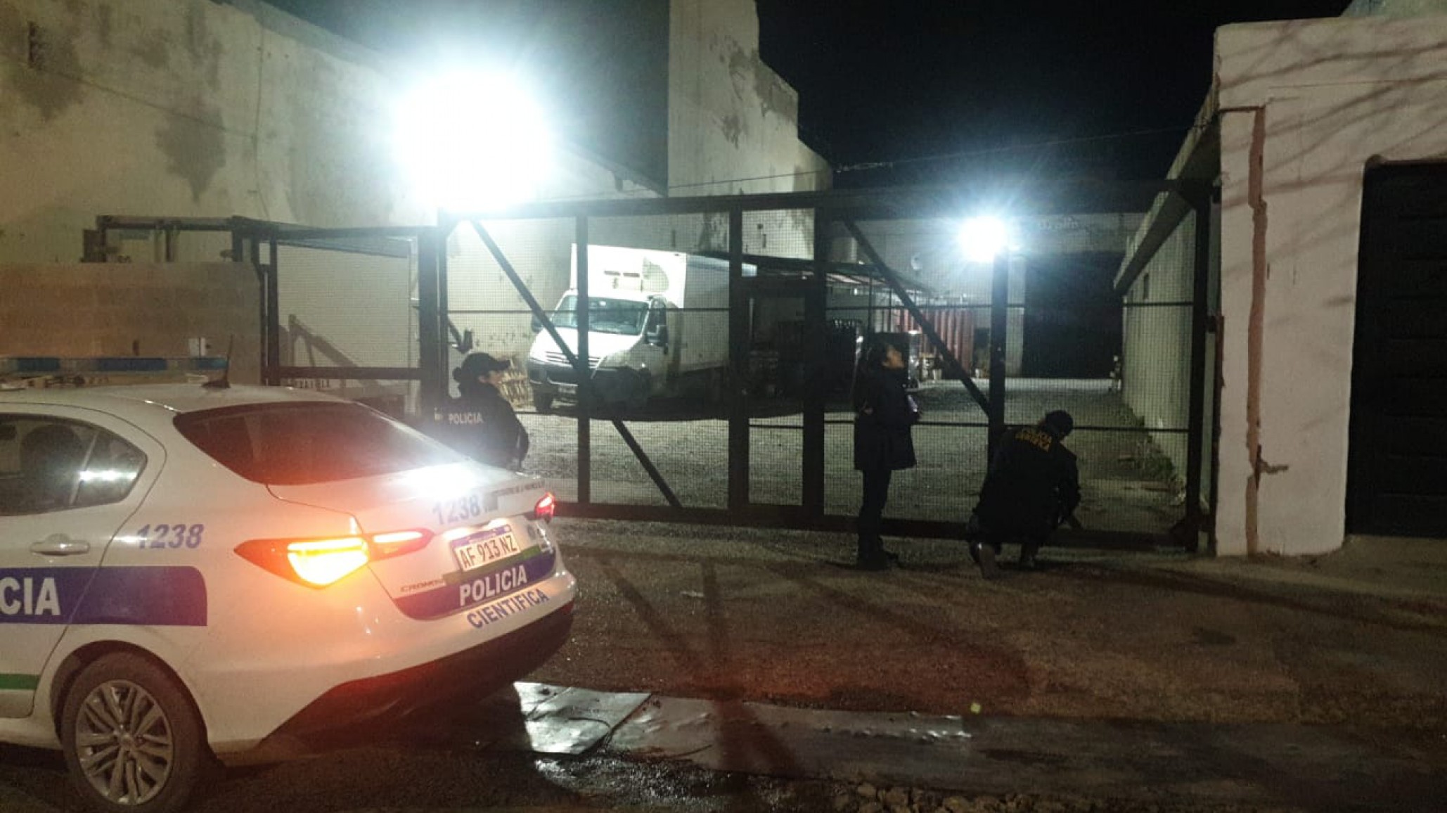 Saltaron una reja de un deposito para robar bolsas de papa: terminaron detenidos