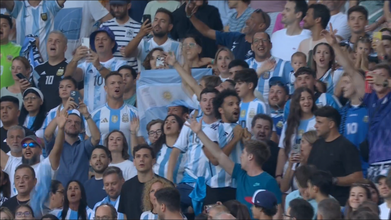 Hostilidad en la previa de Argentina vs Francia: silbidos durante el himno nacional