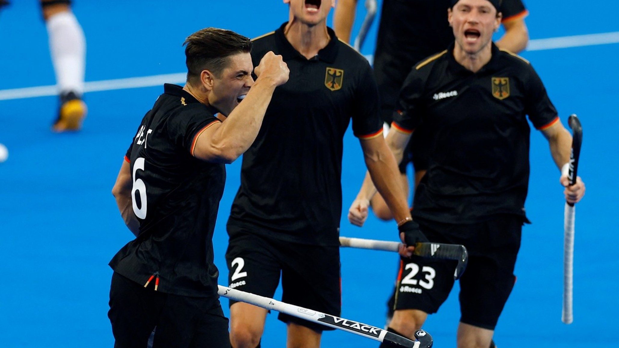 Eliminación y polémica para Los Leones: Peillat, ex campeón con Argentina, hoy juega para Alemania y gritó su gol