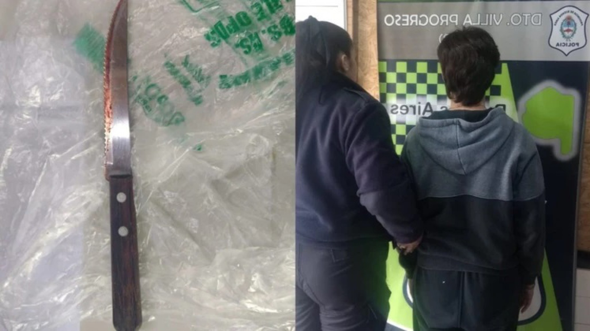 Su hijo se negó a lavar los platos y lo atacó con un cuchillo