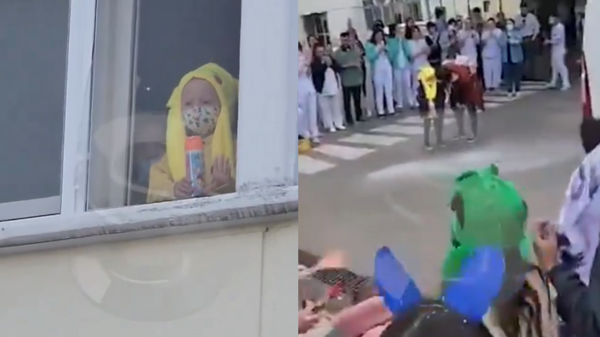 Un niño de seis años venció la leucemia y recibió una emotiva fiesta