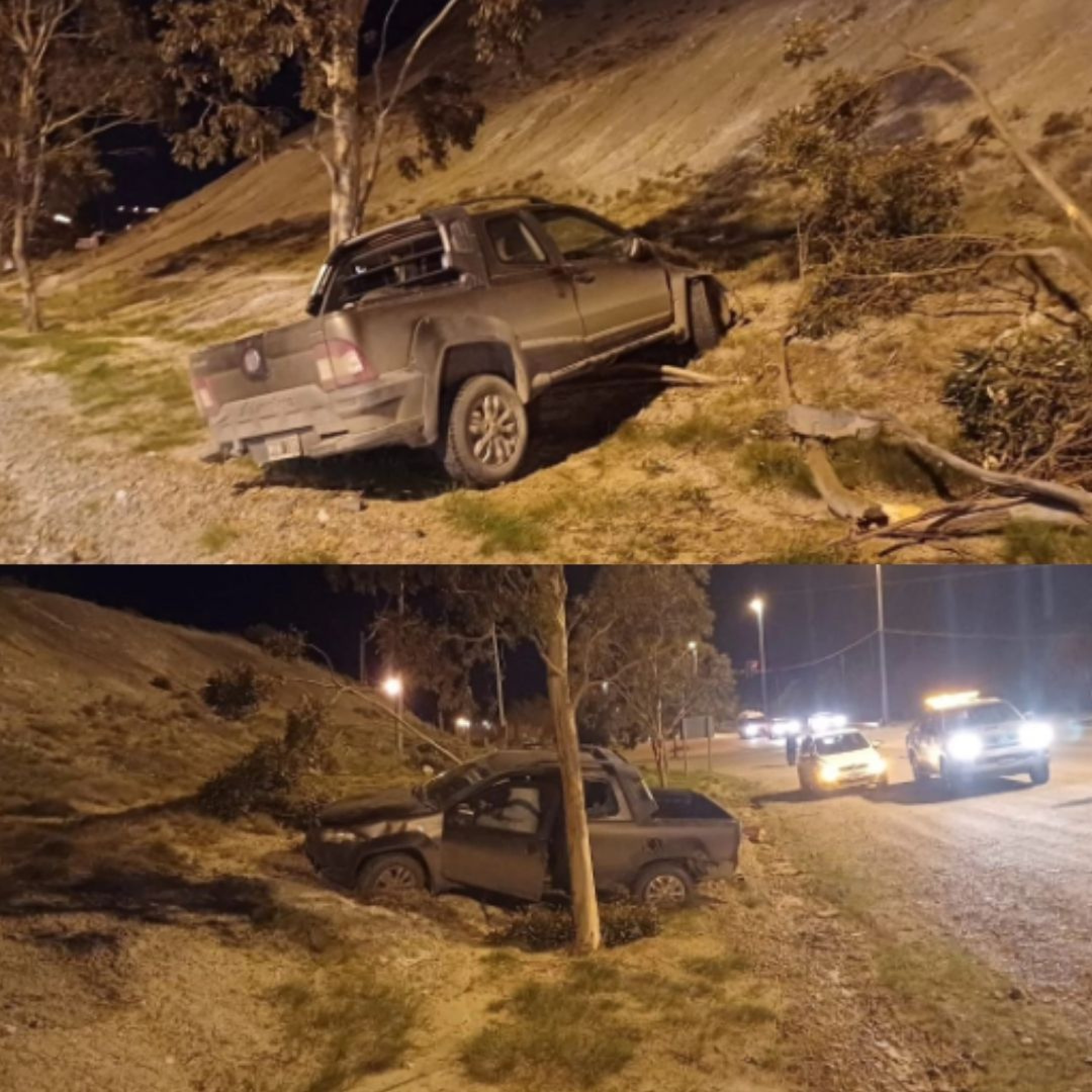 Conductor despistó y chocó contra un cerro al esquivar un perro