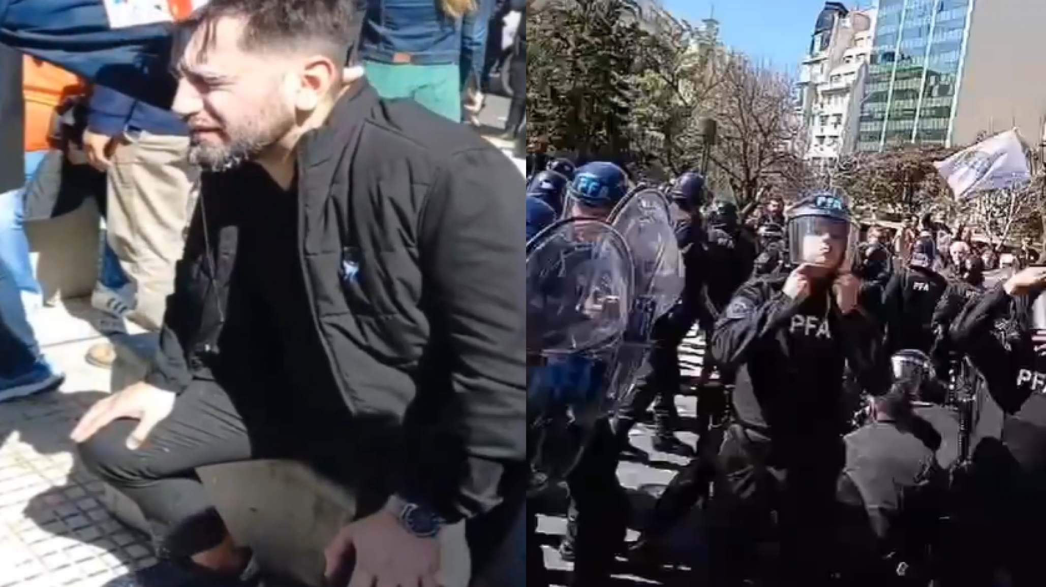 Brutal represión a trabajadores judiciales: heridos y detenidos en reclamo salarial