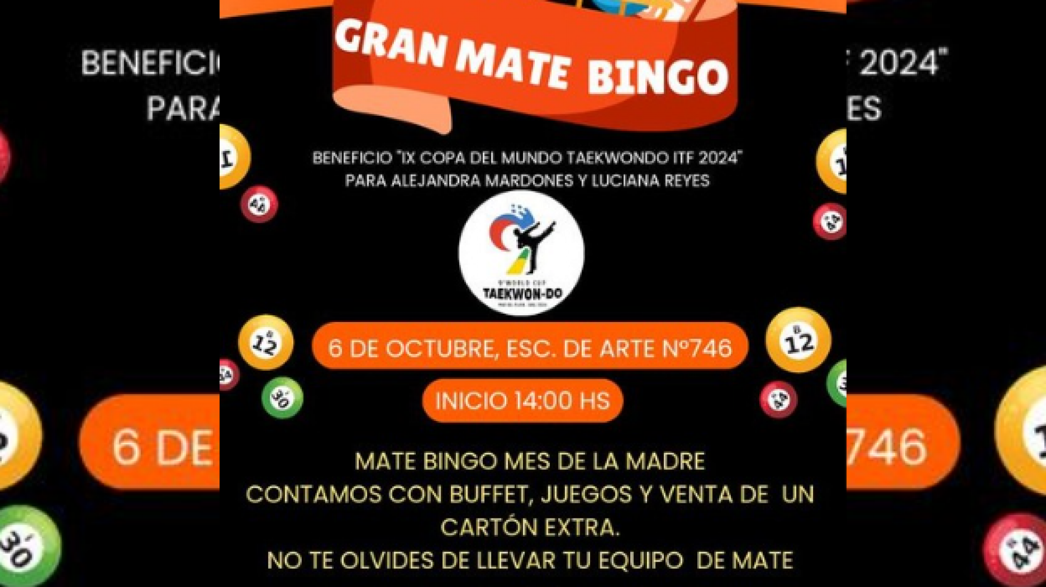 Organizan té bingo para jóvenes que representarán a Comodoro en la Copa de Taekwondo en Mar del Plata
