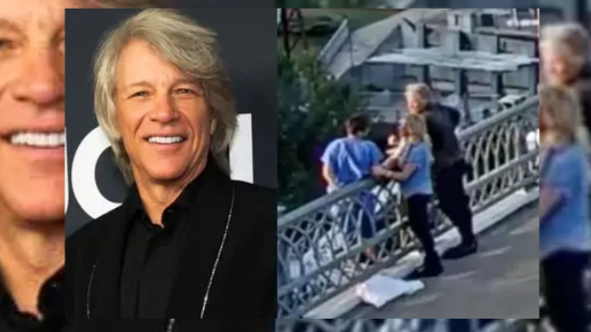 Bon Jovi evitó una tragedia: salvó a una mujer de saltar de un puente