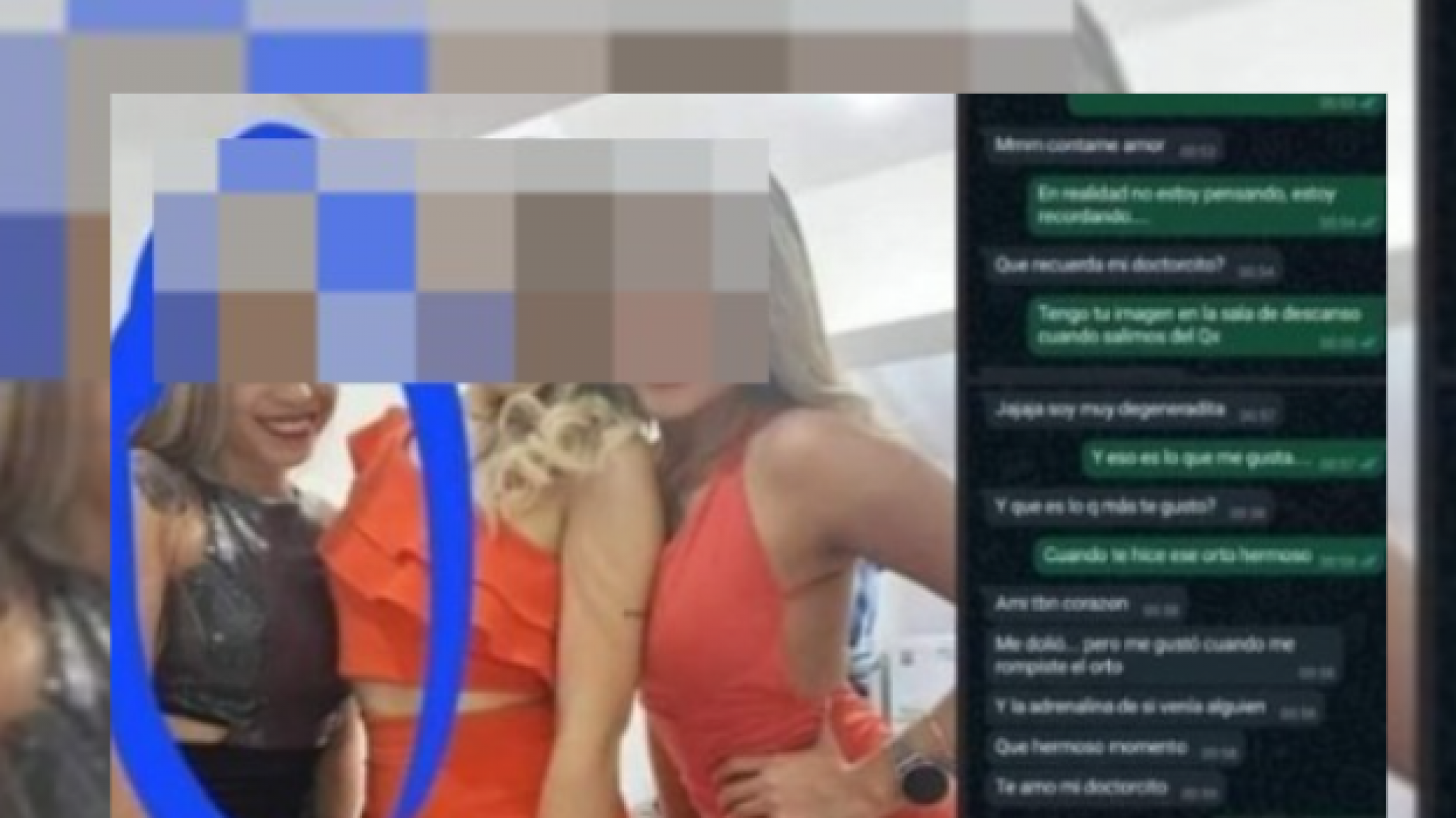 Escrachó a su marido médico y a la amante del Sanatorio: Aparecieron amantes por todos lados