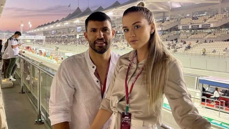 El Kun Agüero y Sofía Calzetti fueron padres
