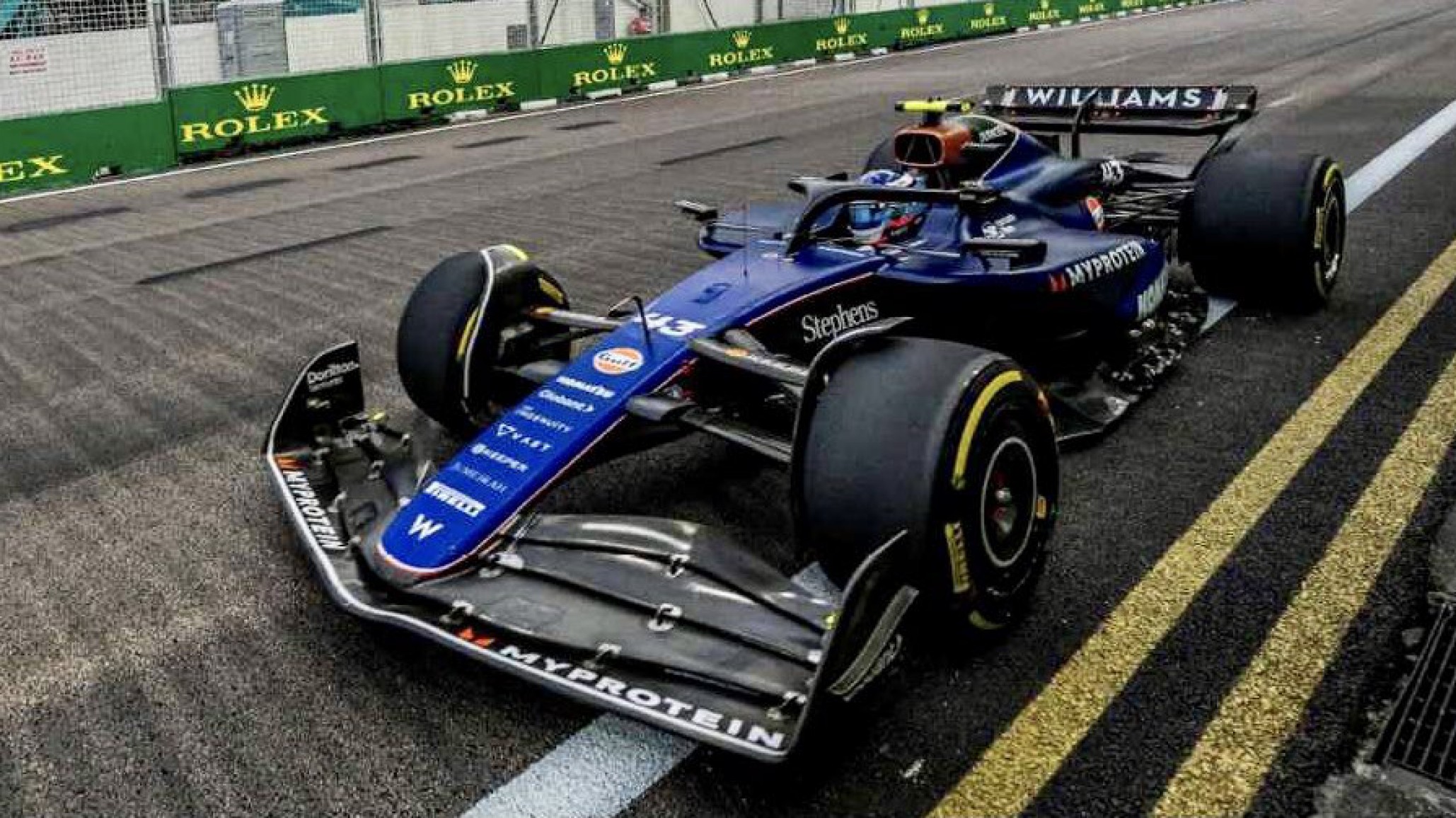 Franco Colapinto largará 12° en el Gran Premio de Singapur