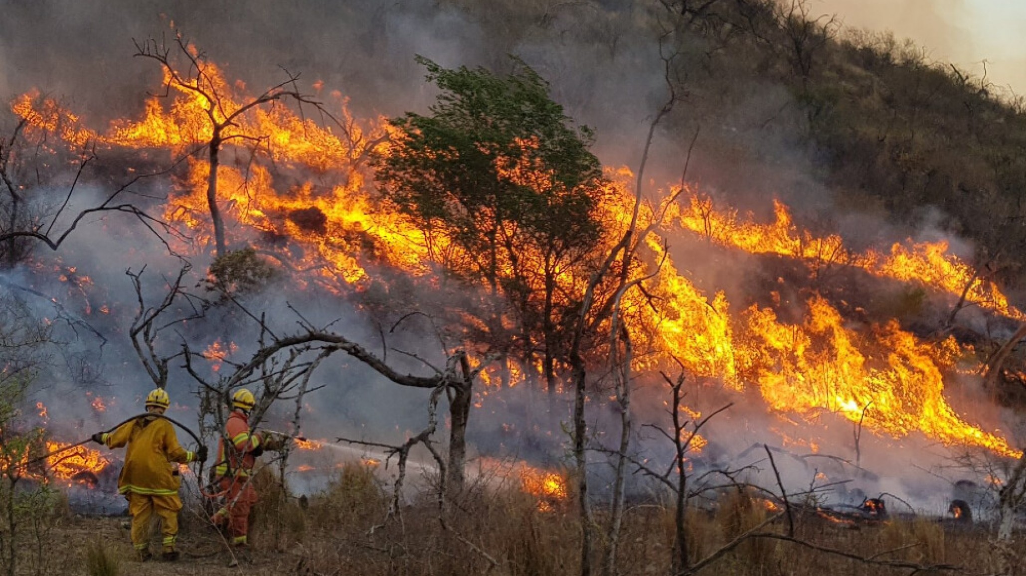 Incendios en Córdoba: hay cuatro focos activos