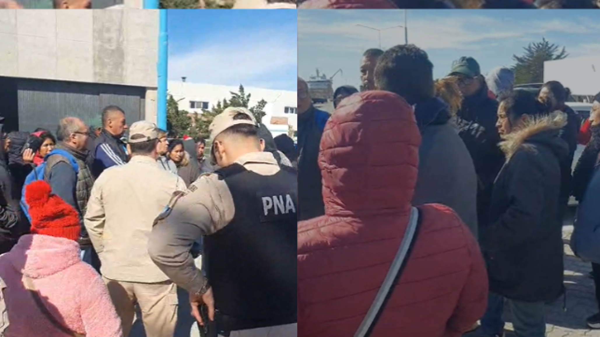 Movilizaci髇 pac韋ica en el puerto: Trabajadores de TAEX exigen reincorporaci髇 tras despidos masivos