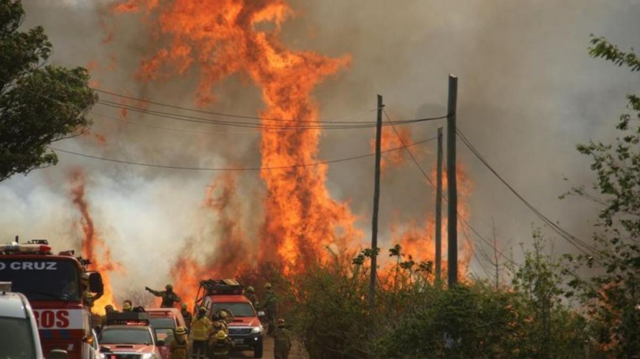 Agredió a bomberos en medio de los incendios en Córdoba porque "llegaban tarde"
