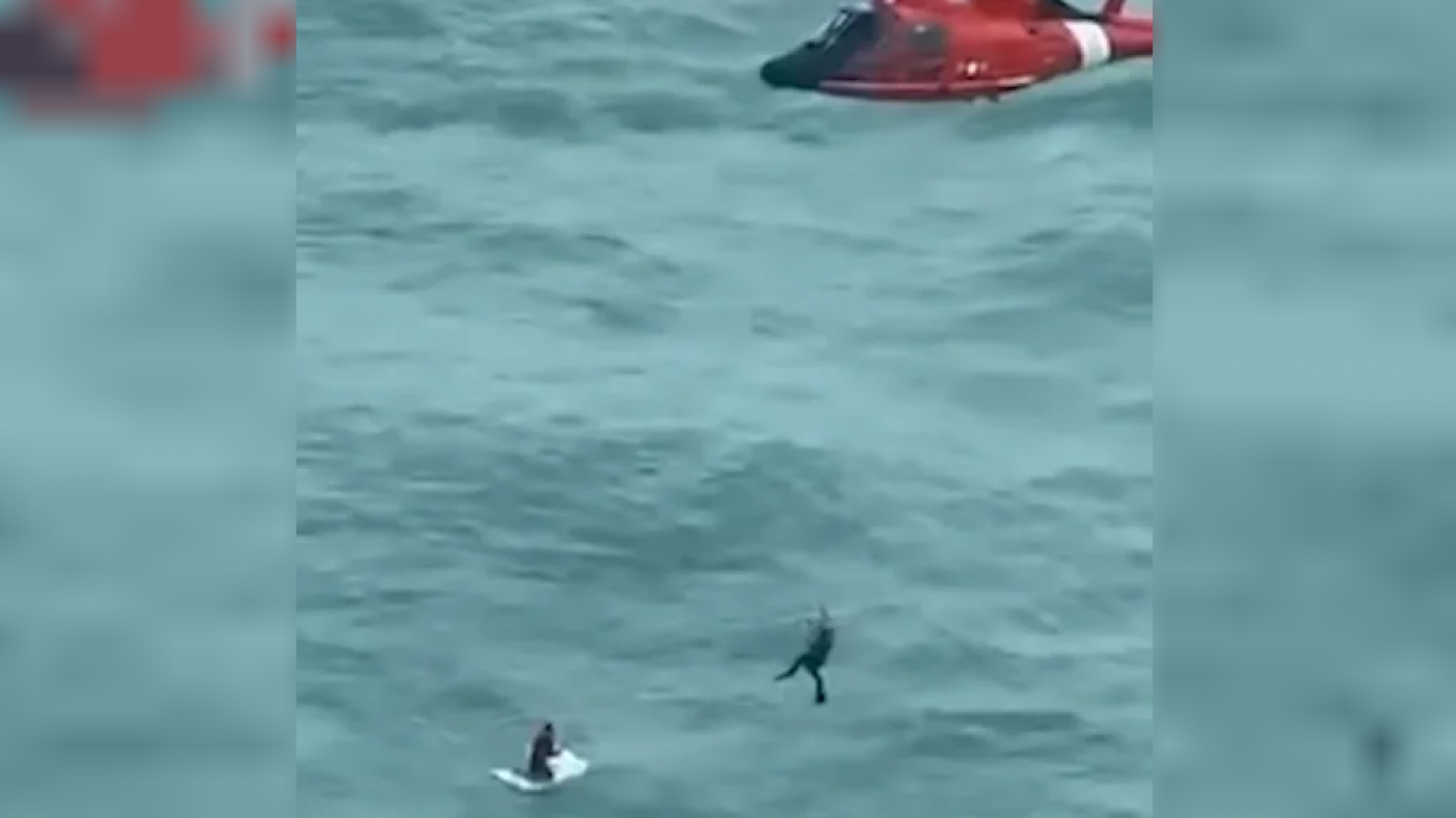 Rescataron a un hombre náufrago sobre una heladera tras el paso del huracán Milton