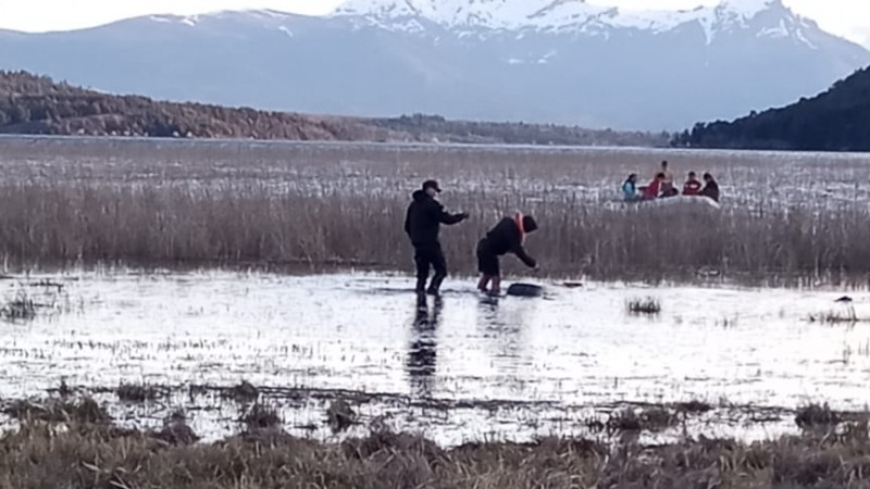 Encontraron el cuerpo de la mujer desaparecida en Lago Lezana