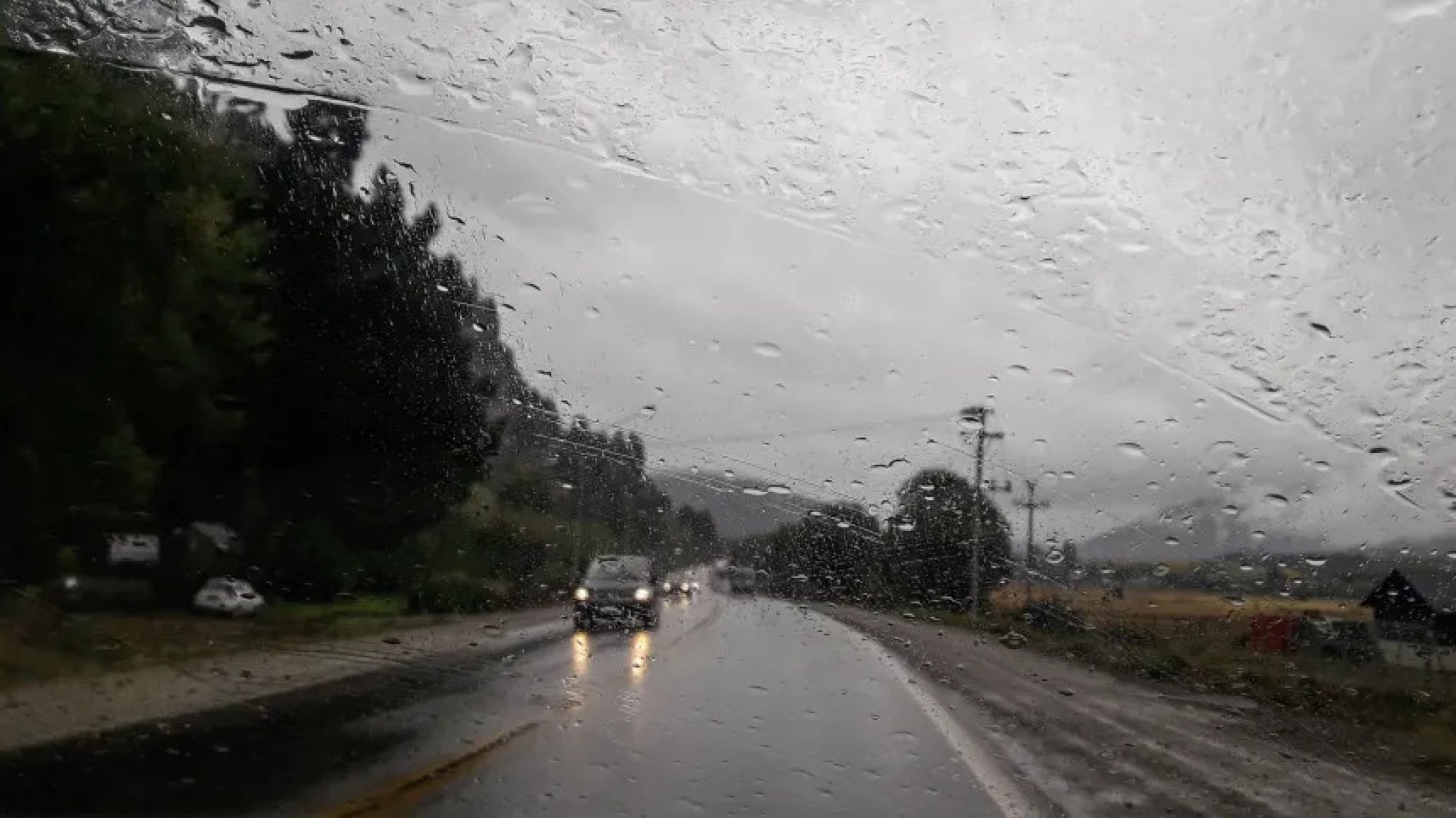 Emitieron una alerta amarilla por lluvias para la costa de Chubut