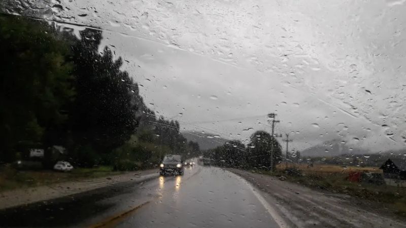 Alerta amarilla por lluvias para este martes en distintas zonas de Chubut
