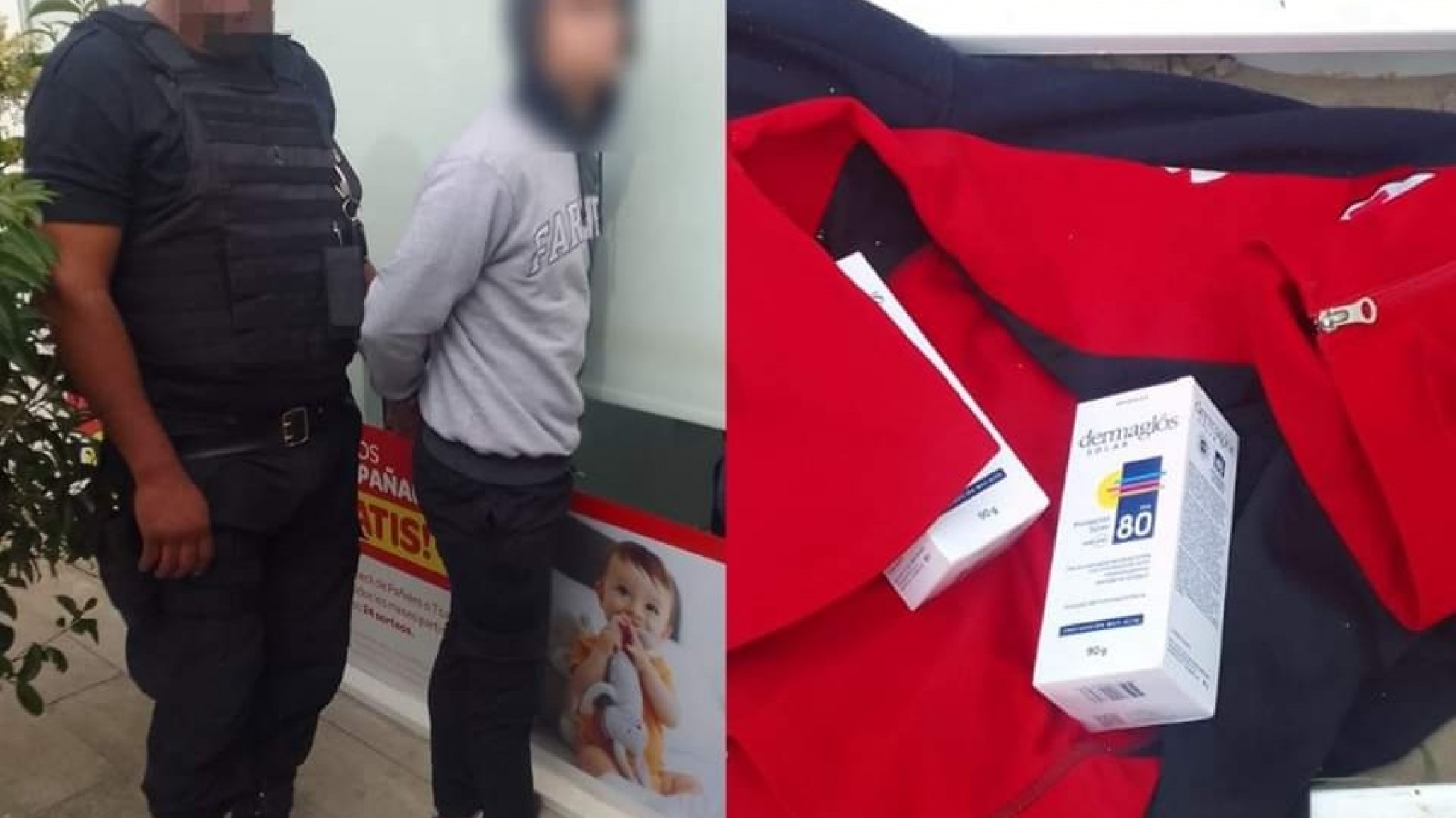 Lo sorprendieron robando protector solar en una farmacia del barrio Pueyrredón