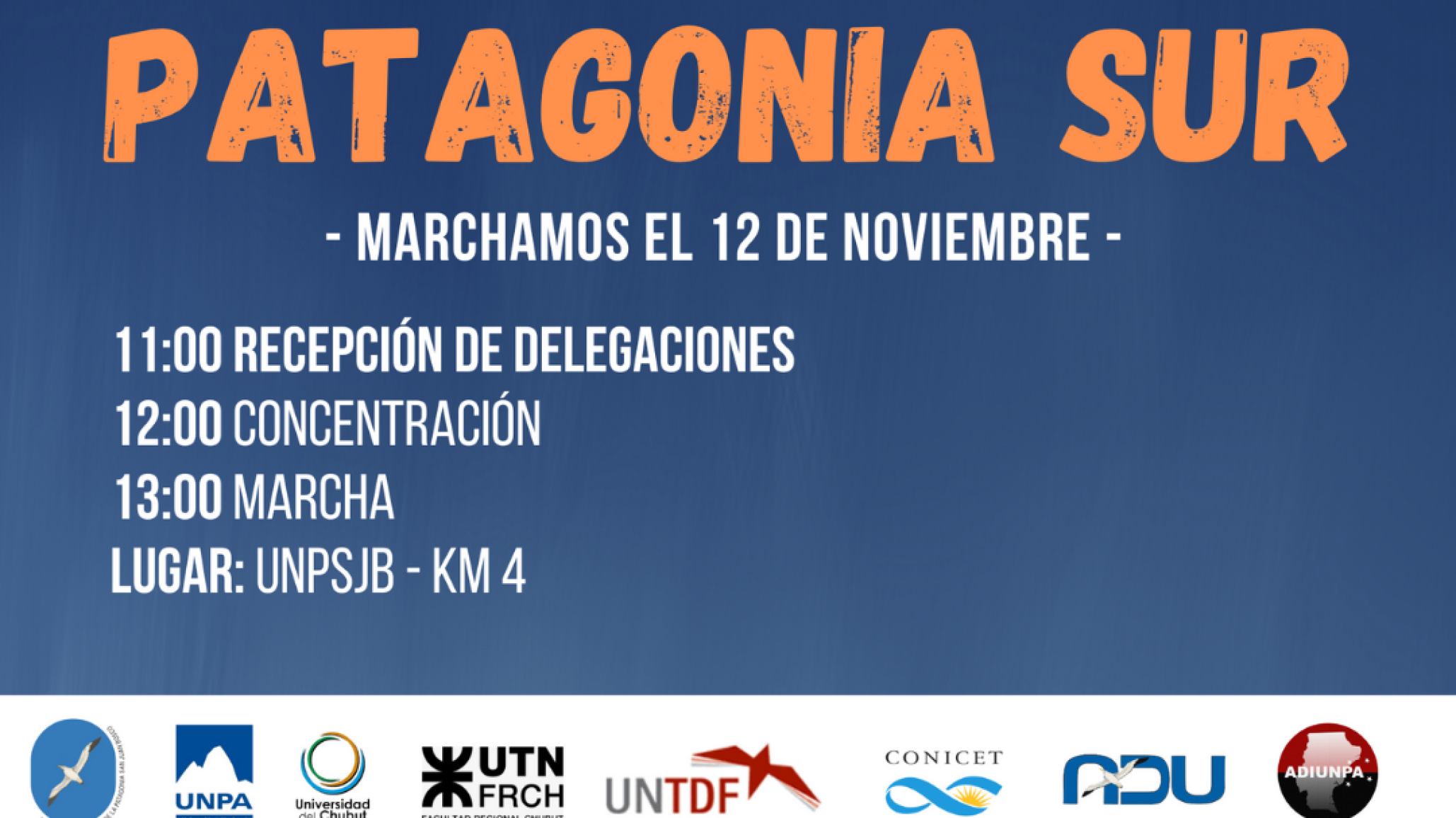 Encuentro de Universidades de la Patagonia Sur: Marcha Federal por la Educación Pública