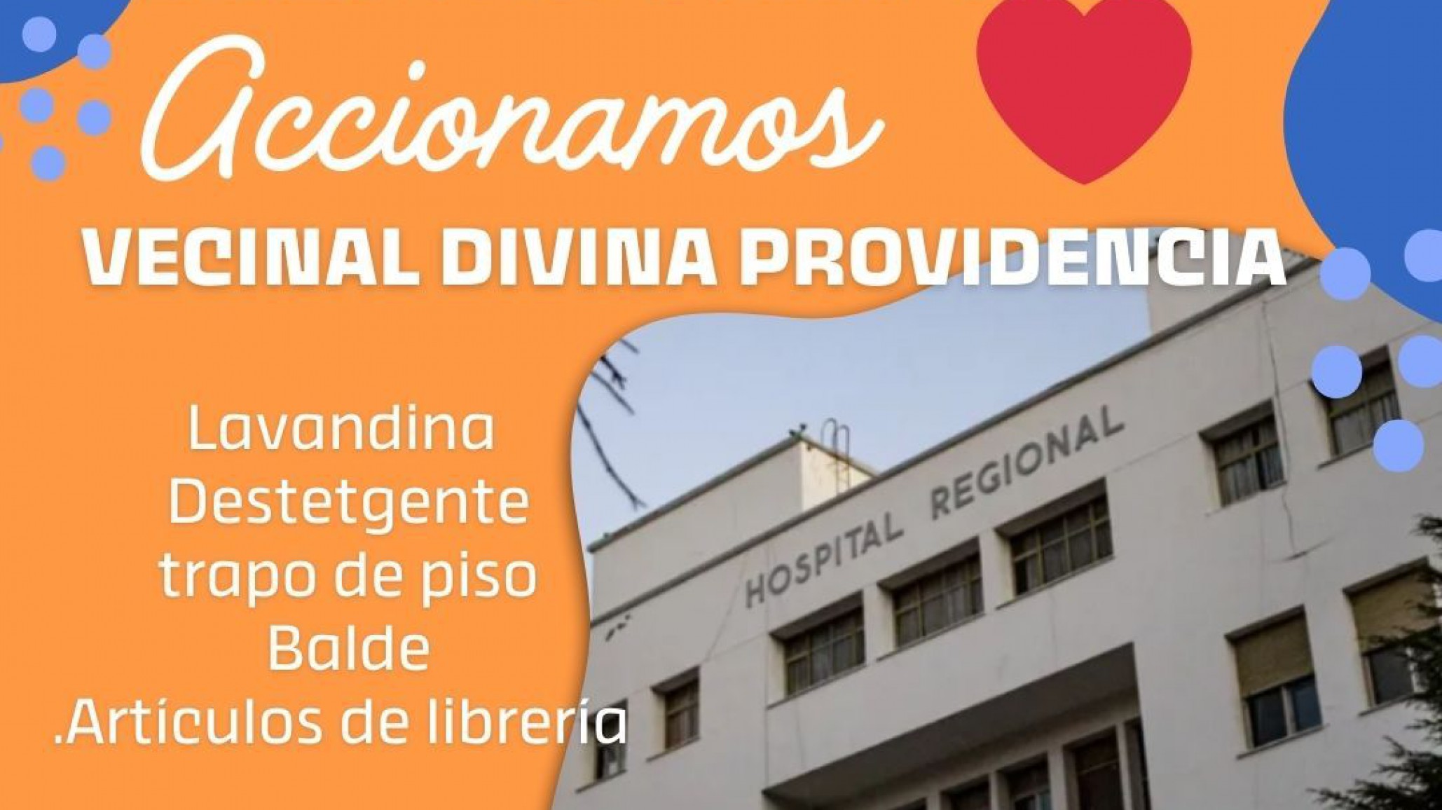 Causa solidaria de la Vecinal Divina Providencia : Así podés ayudar
