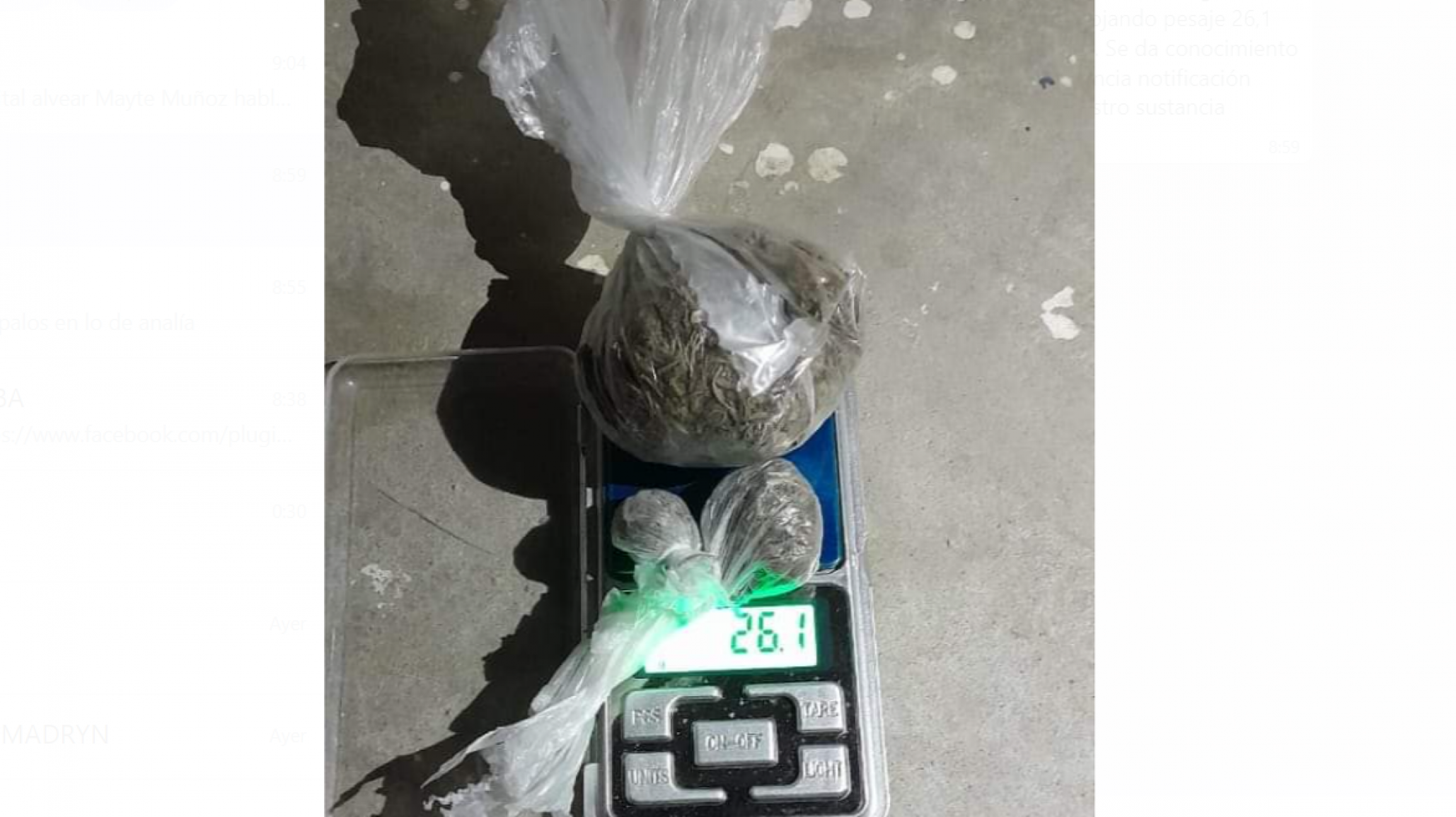 En un control atraparon a un hombre con marihuana y otro logró escapar