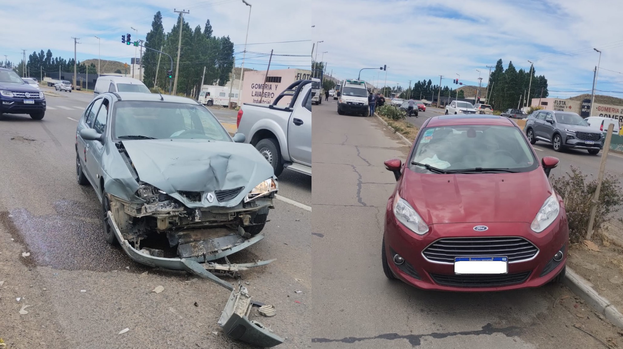 Accidente en Av. H. Yrigoyen: Dos autos chocaron y un conductor fue hospitalizado