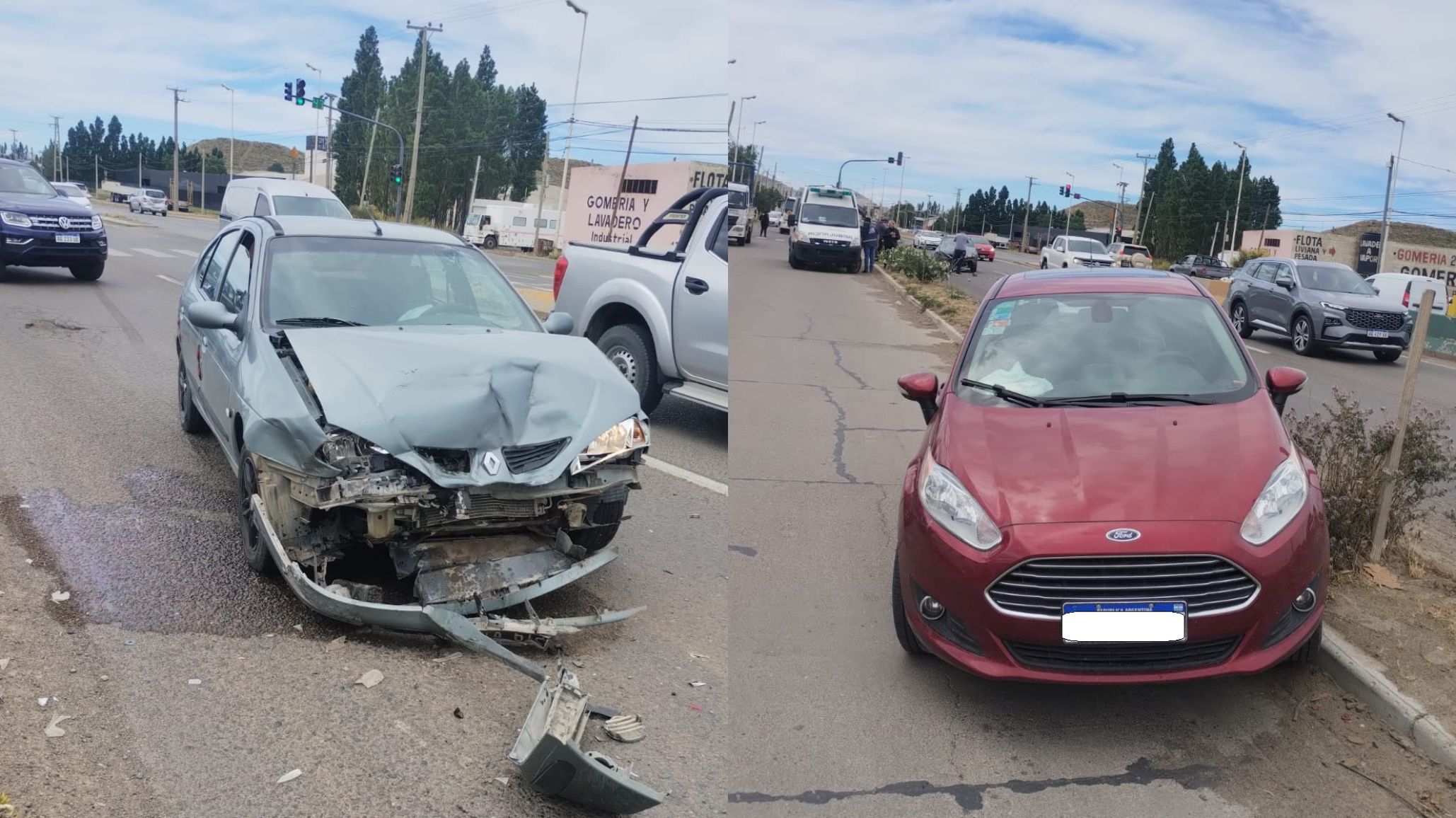 Accidente en Av. H. Yrigoyen: Dos autos chocaron y un conductor fue hospitalizado