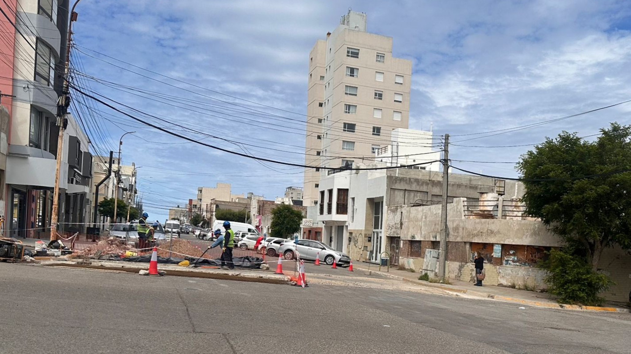 Tras las críticas, se habilitó una arteria sobre calle Sarmiento