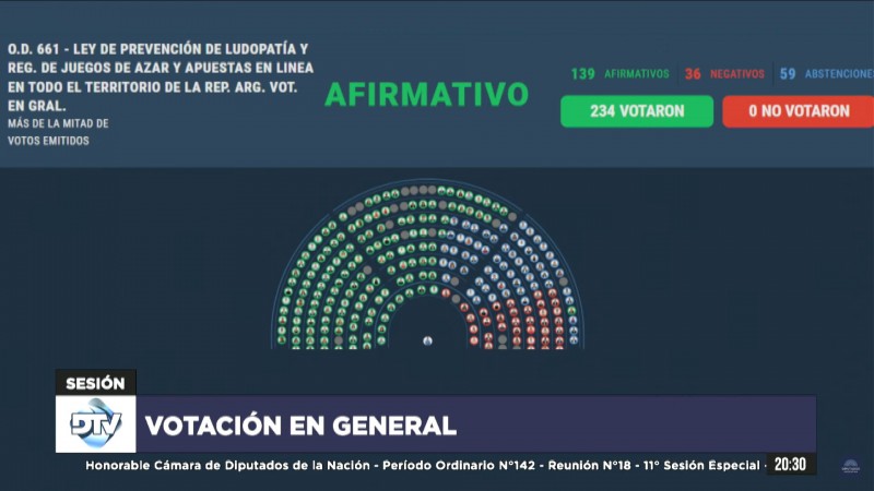 Se aprobó en Diputados en general el proyecto de ley para combatir la ludopatía, ¿cómo votaron los chubutenses?