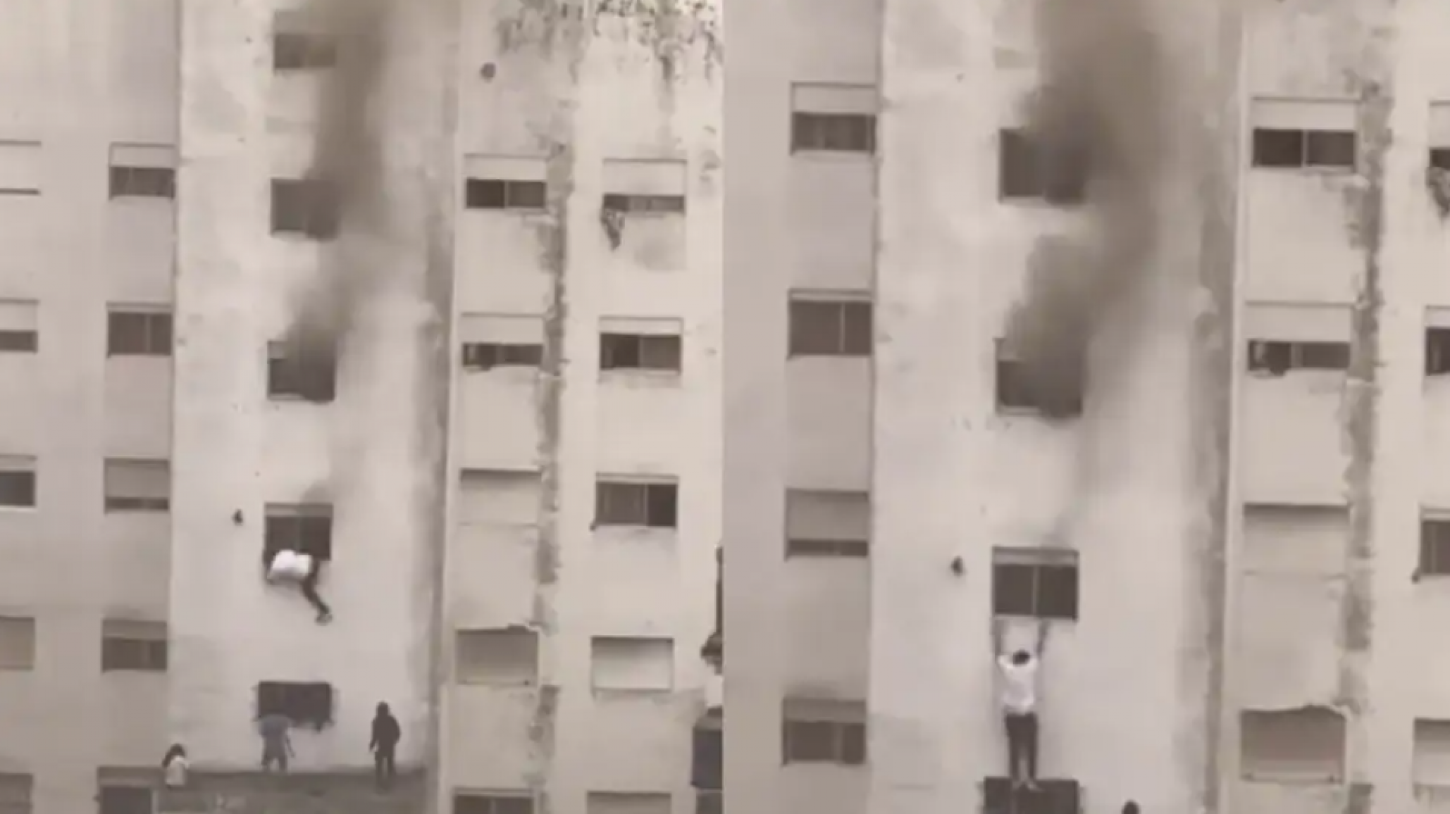 Huéspedes de un hotel saltaron por las ventanas para escapar de un incendio